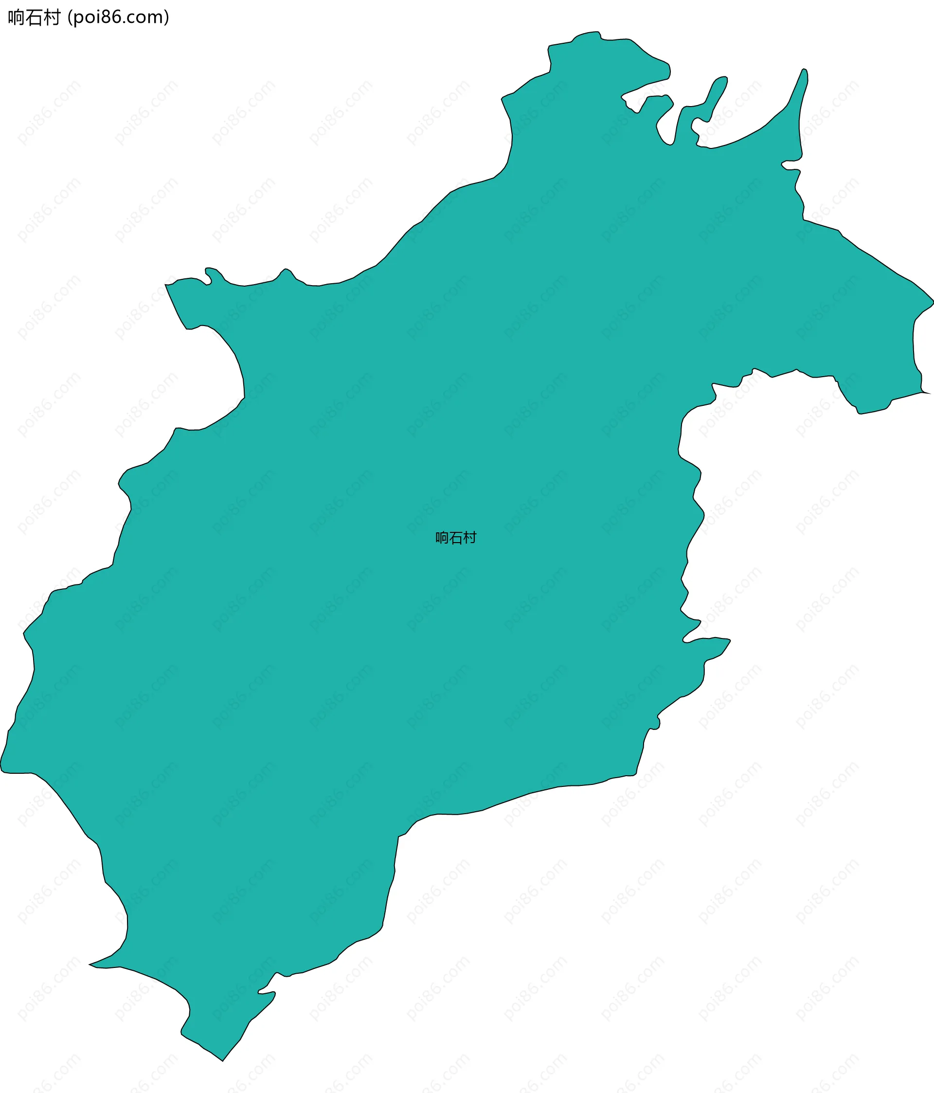 响石村边界地图