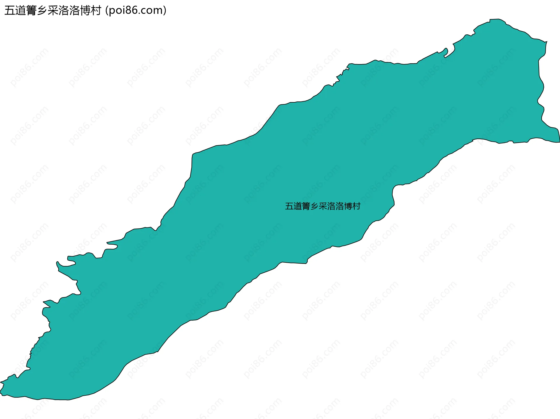 五道箐乡采洛洛博村边界地图