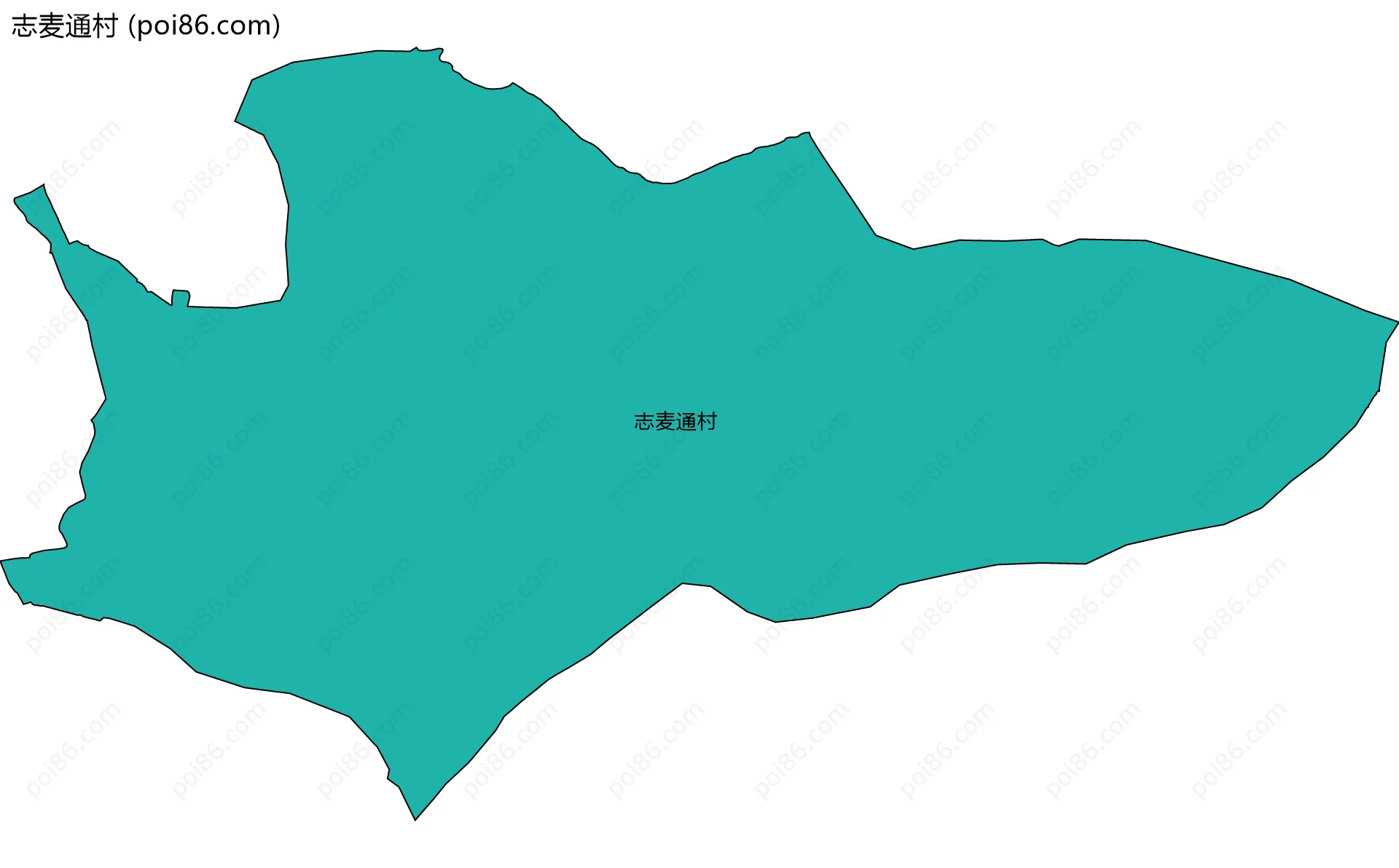 志麦通村边界地图