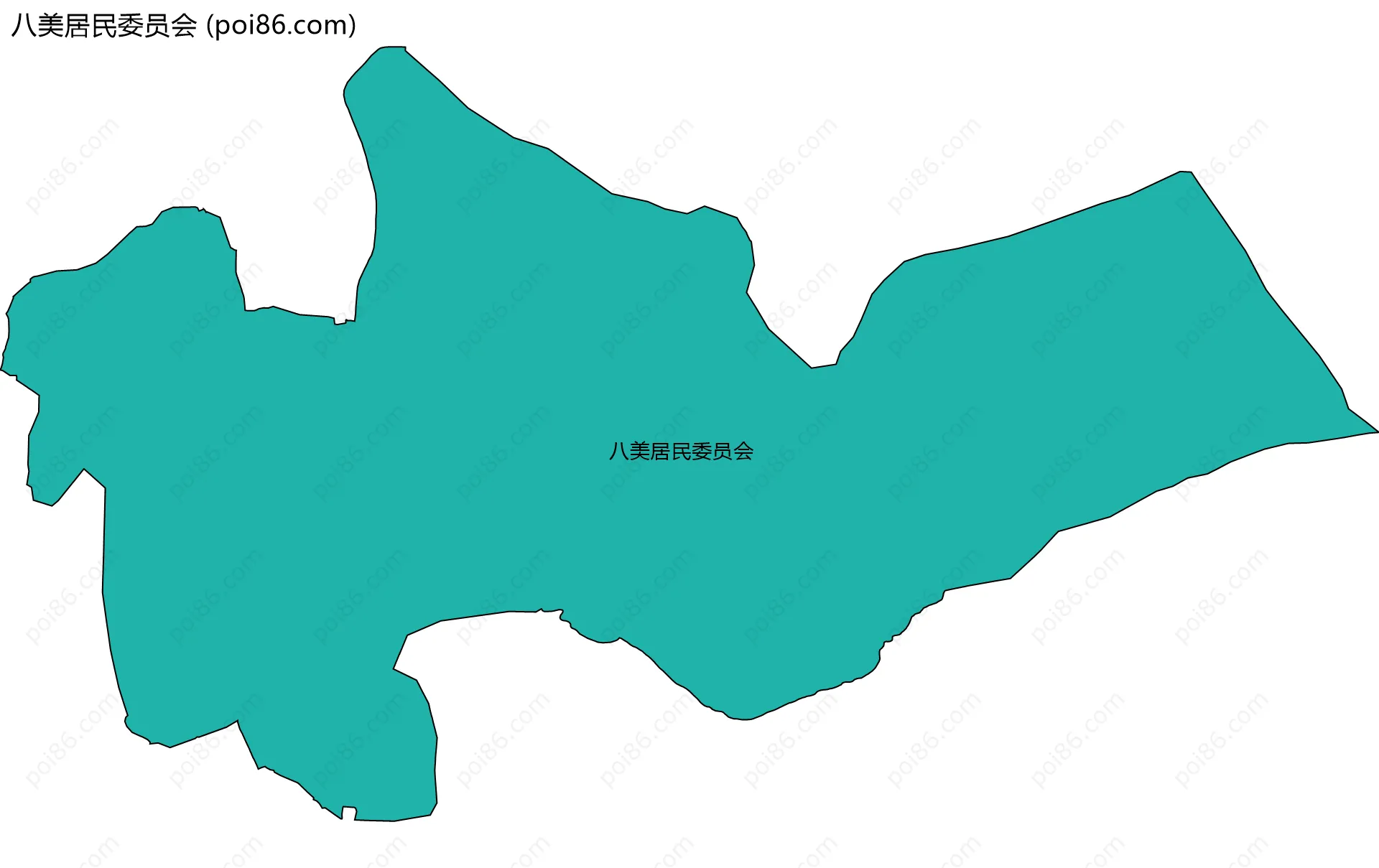 八美居民委员会边界地图
