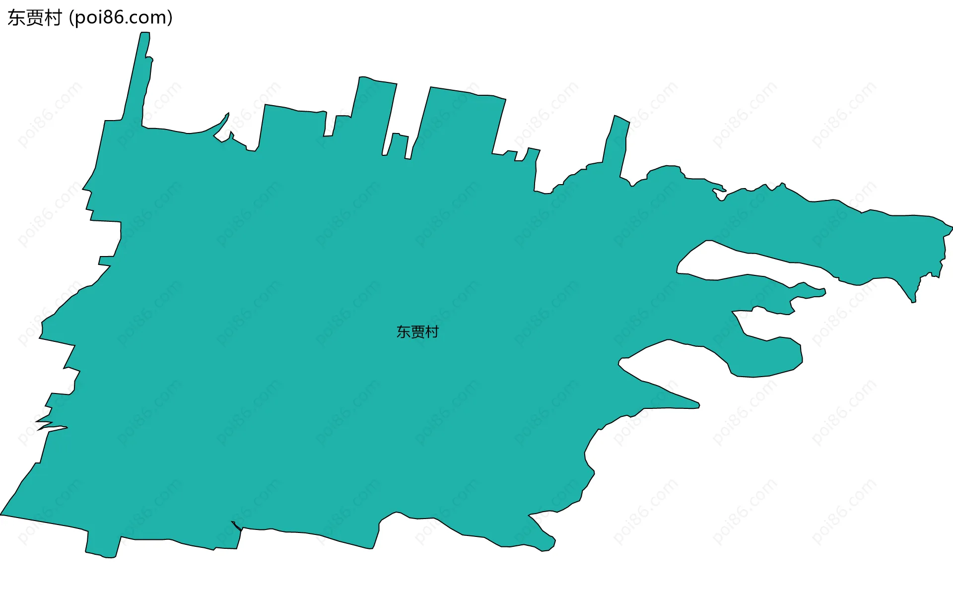 东贾村边界地图