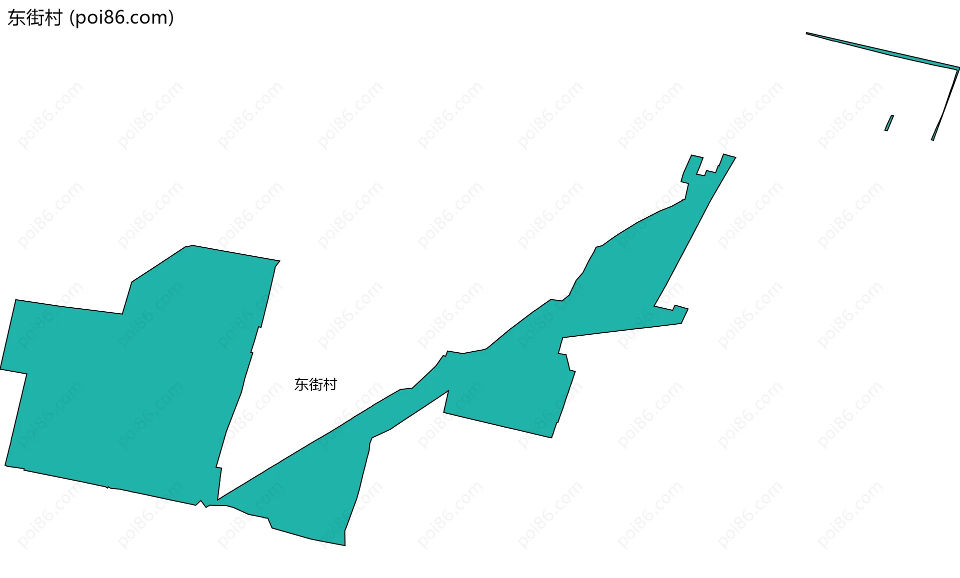 东街村边界地图