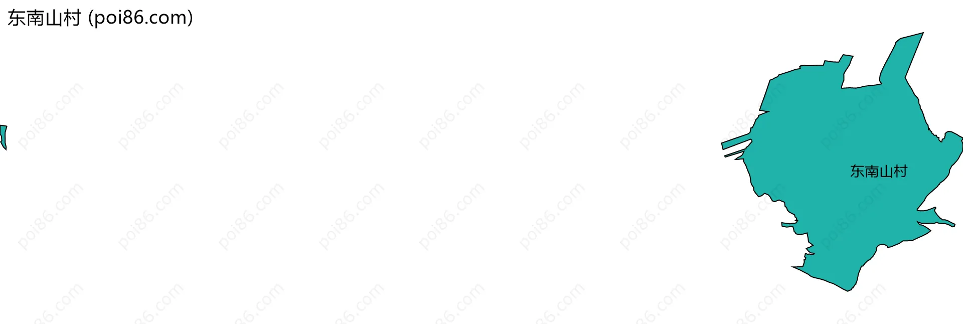 东南山村边界地图