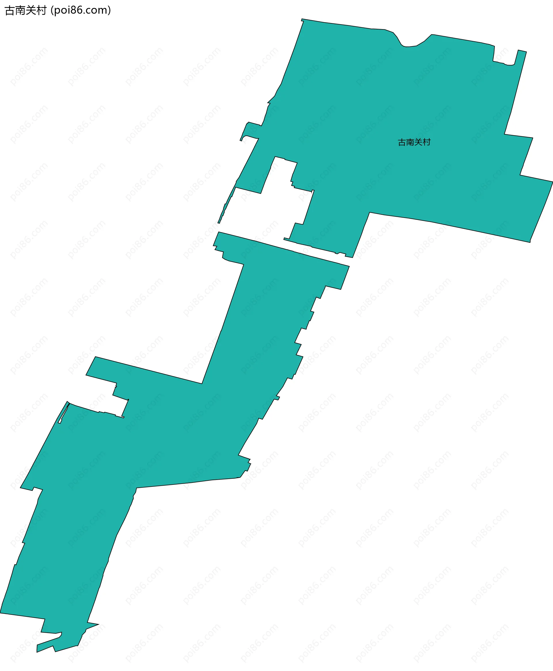 古南关村边界地图