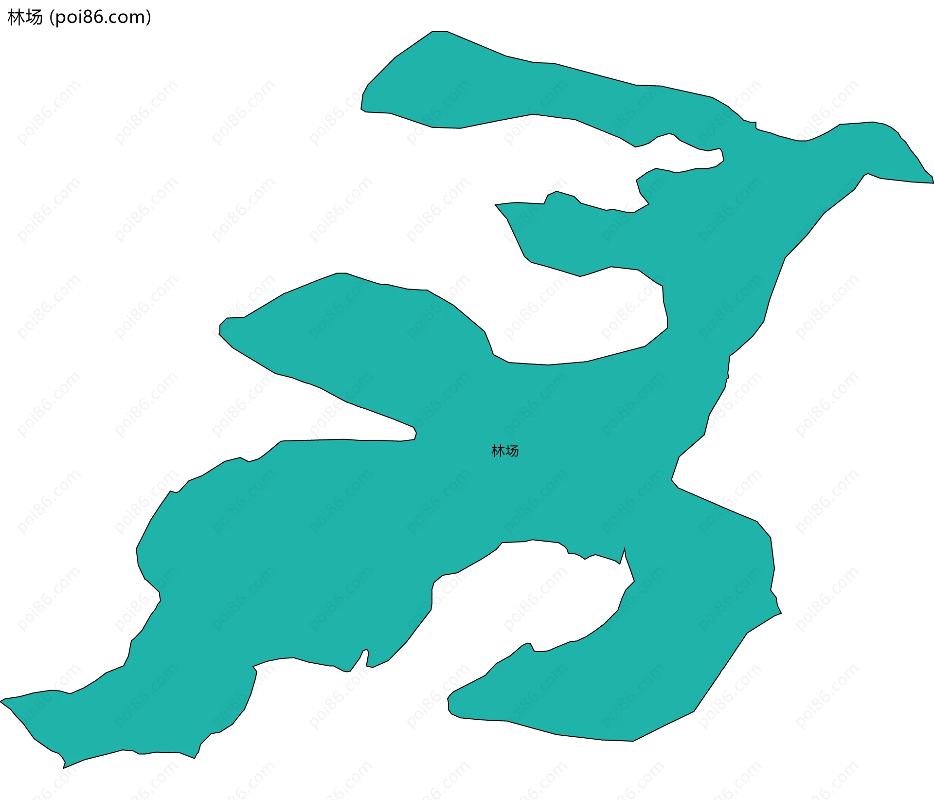 林场边界地图