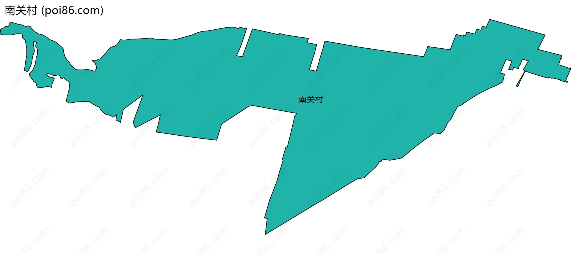 南关村边界地图