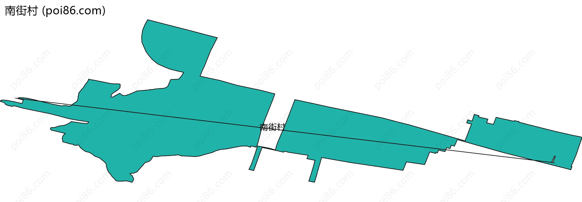南街村边界地图