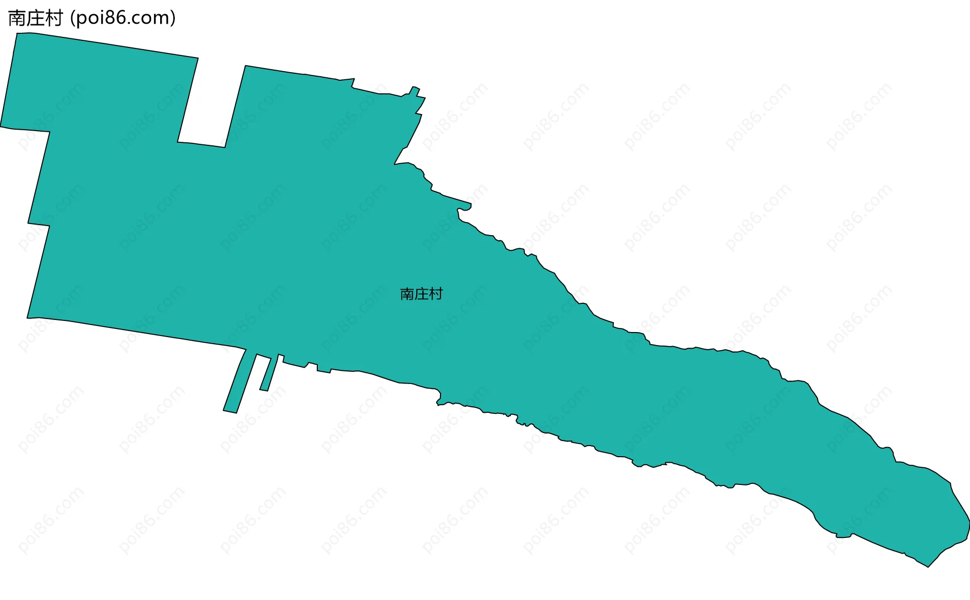 南庄村边界地图