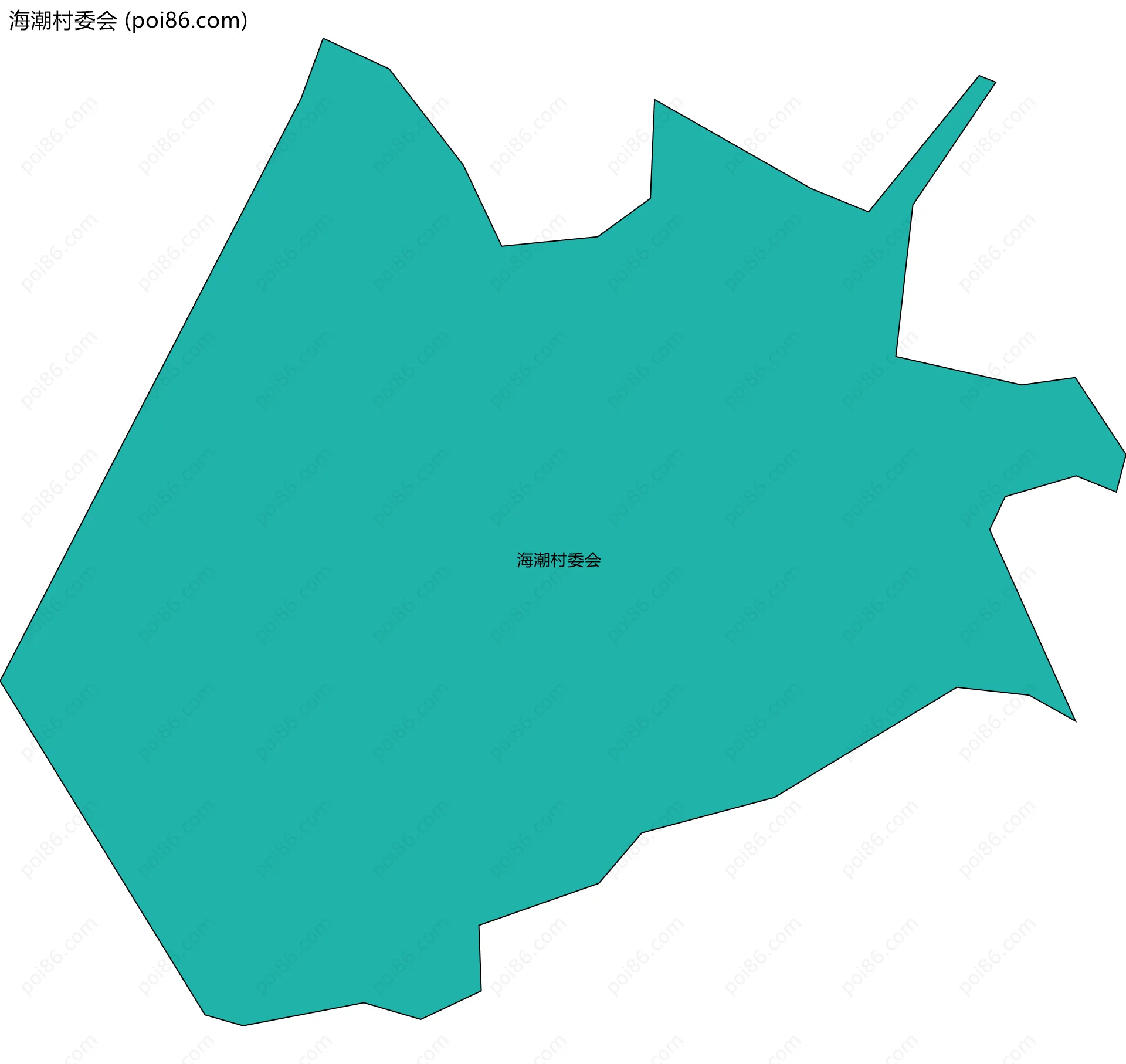 海潮村委会边界地图