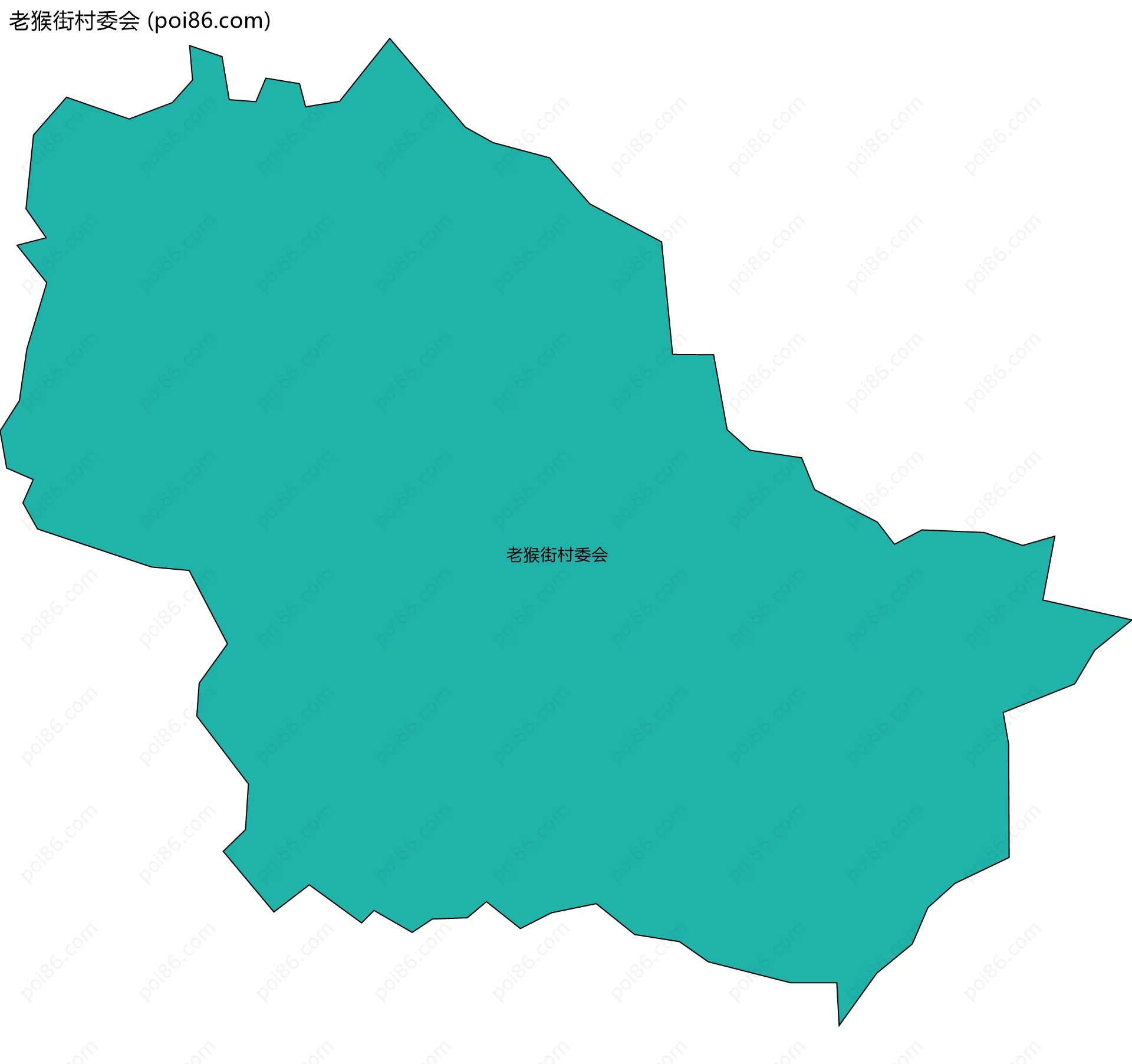 老猴街村委会边界地图