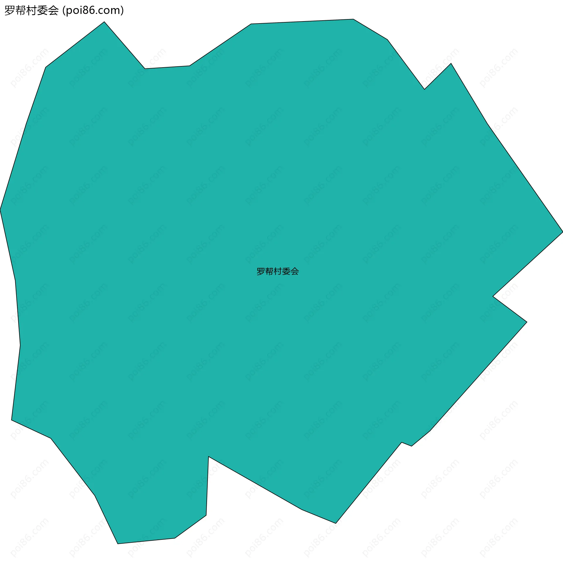 罗帮村委会边界地图