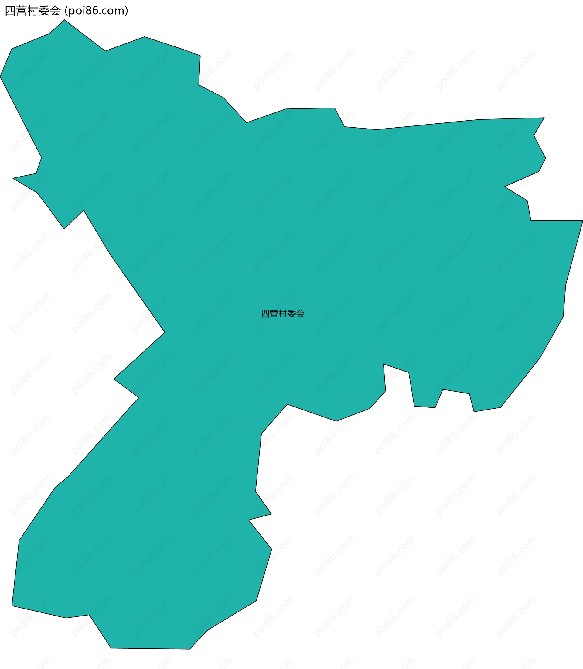 四营村委会边界地图