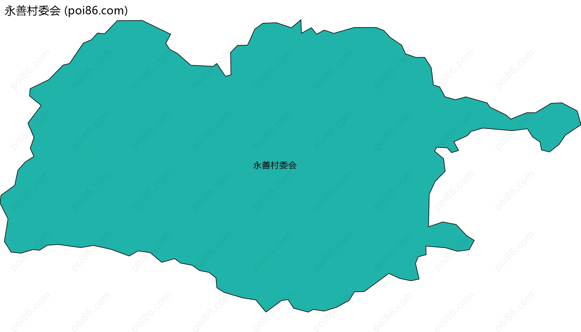 永善村委会边界地图