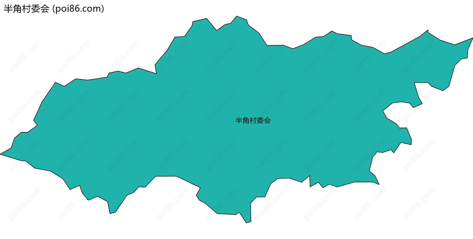 半角村委会边界地图