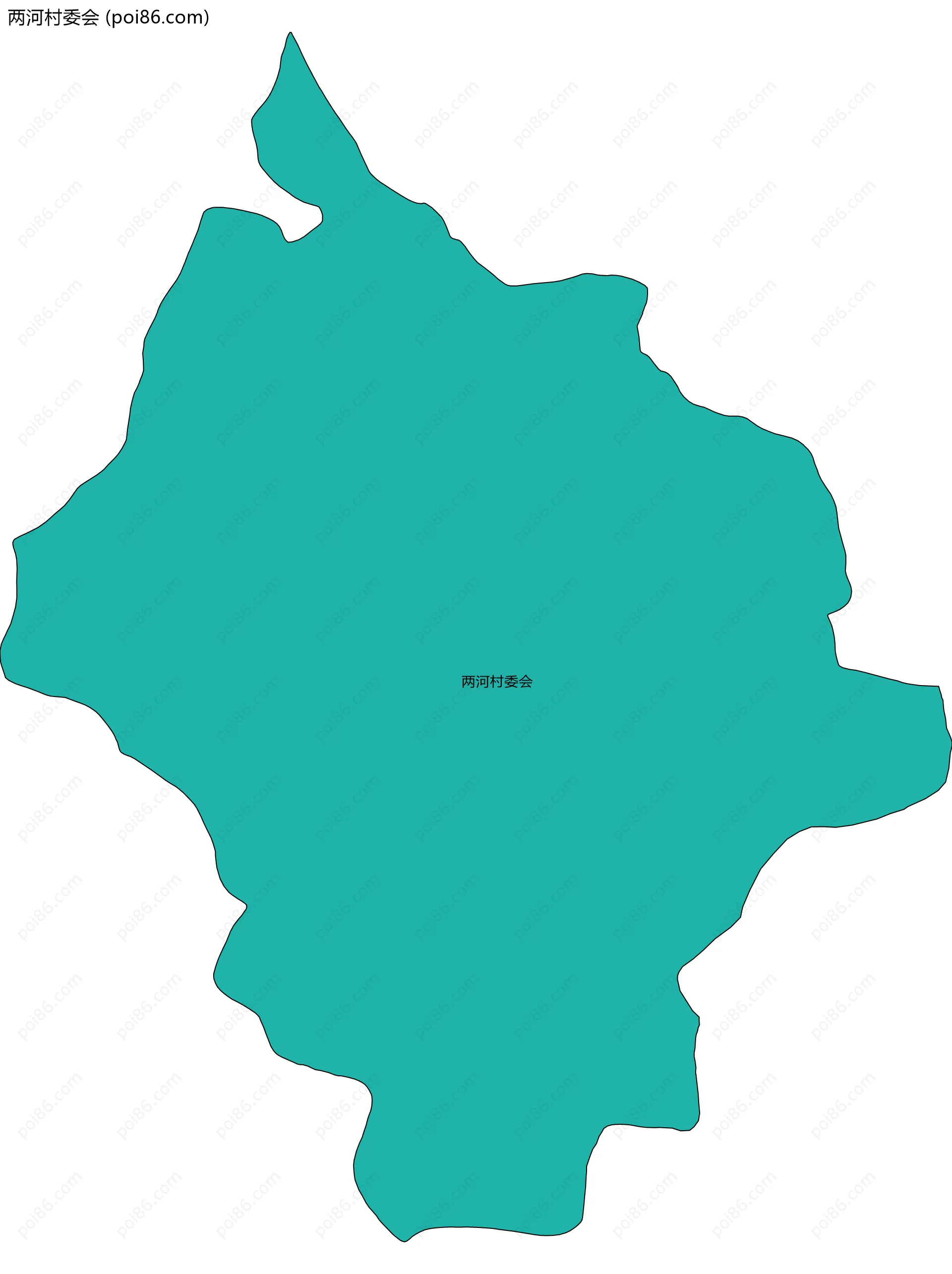 两河村委会边界地图