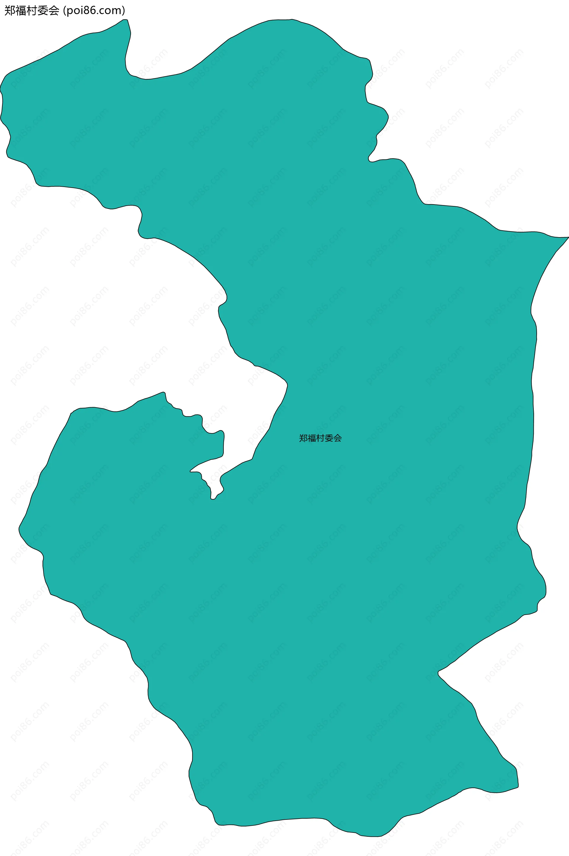 郑福村委会边界地图