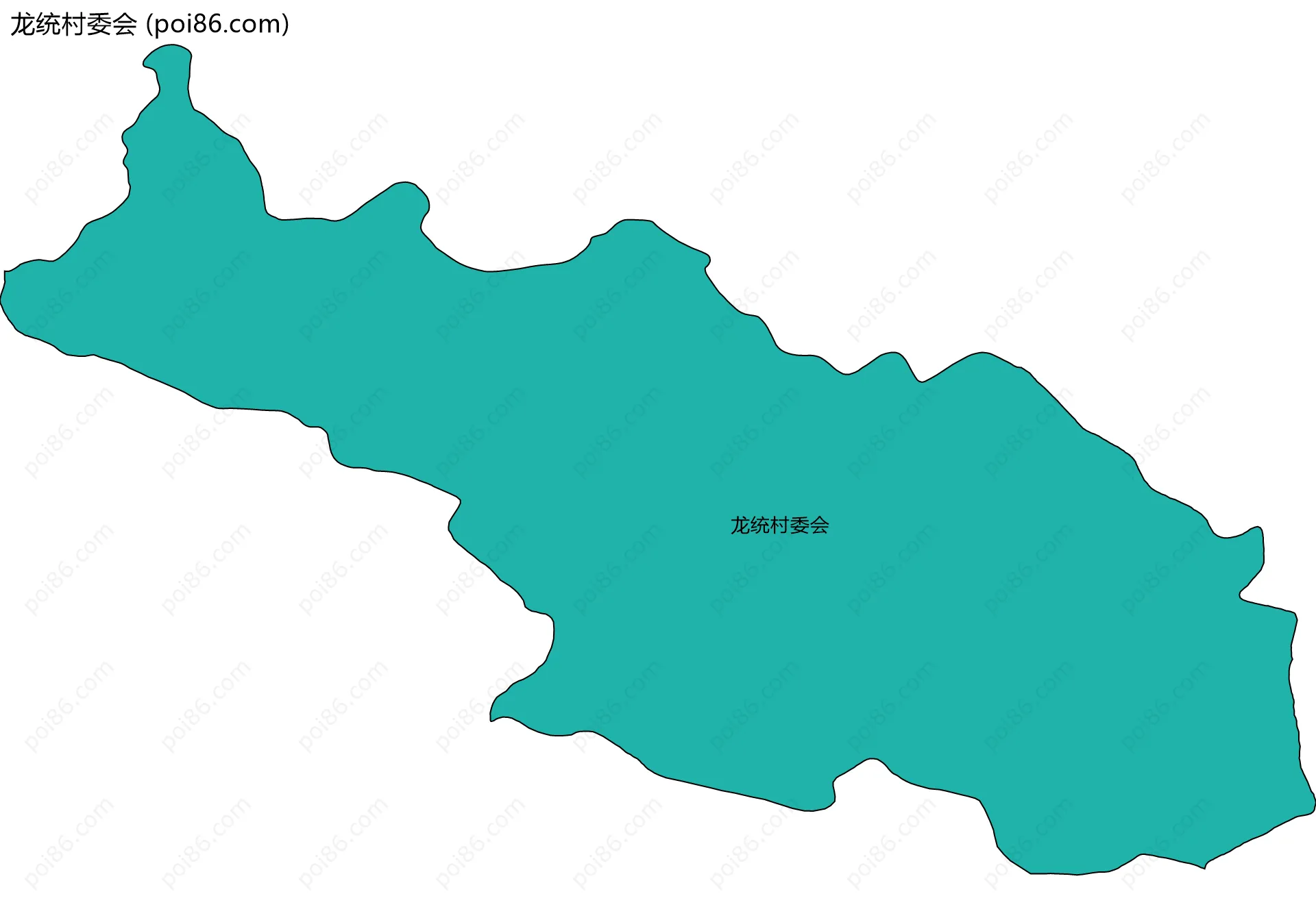 龙统村委会边界地图