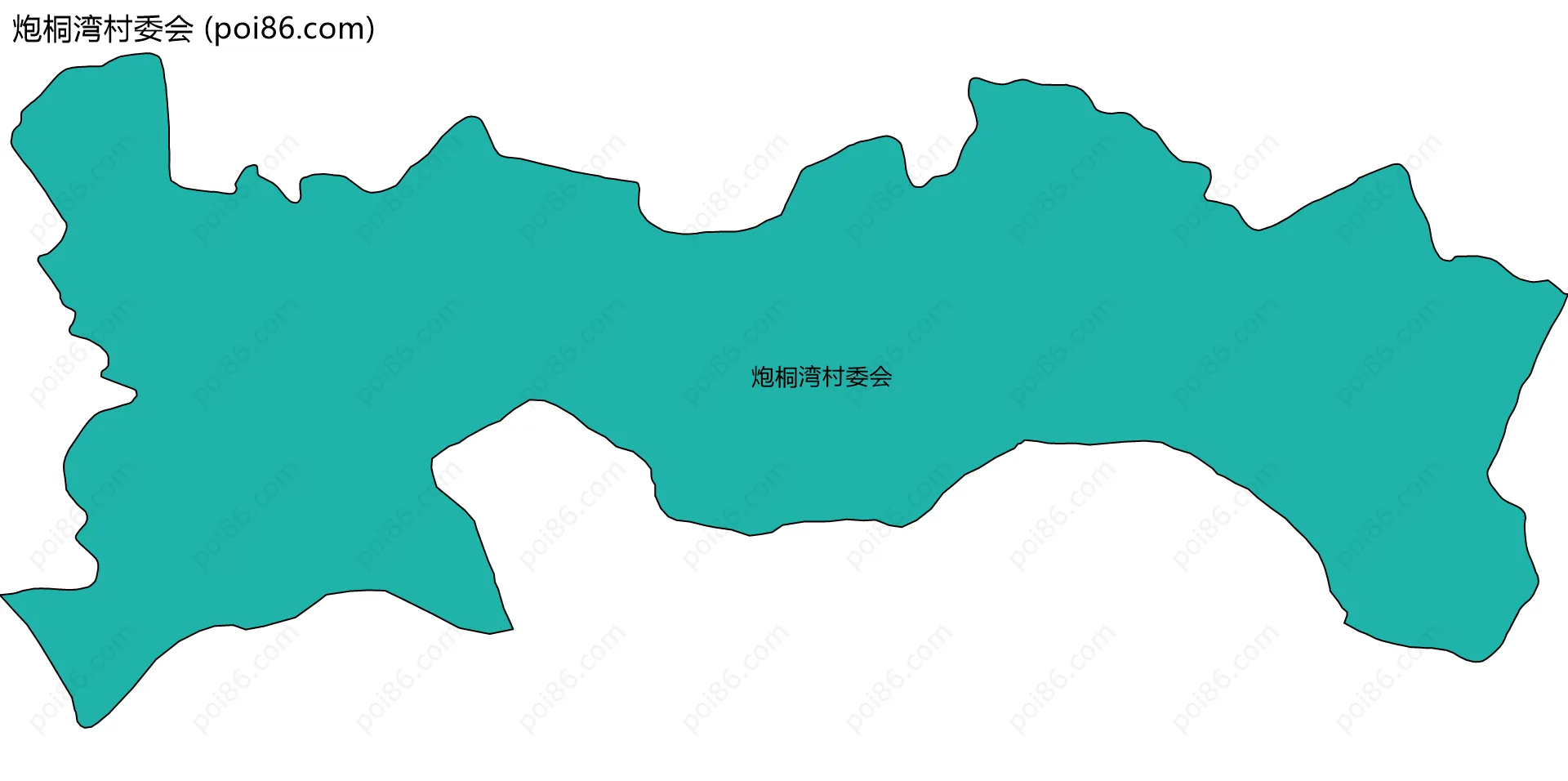 炮桐湾村委会边界地图
