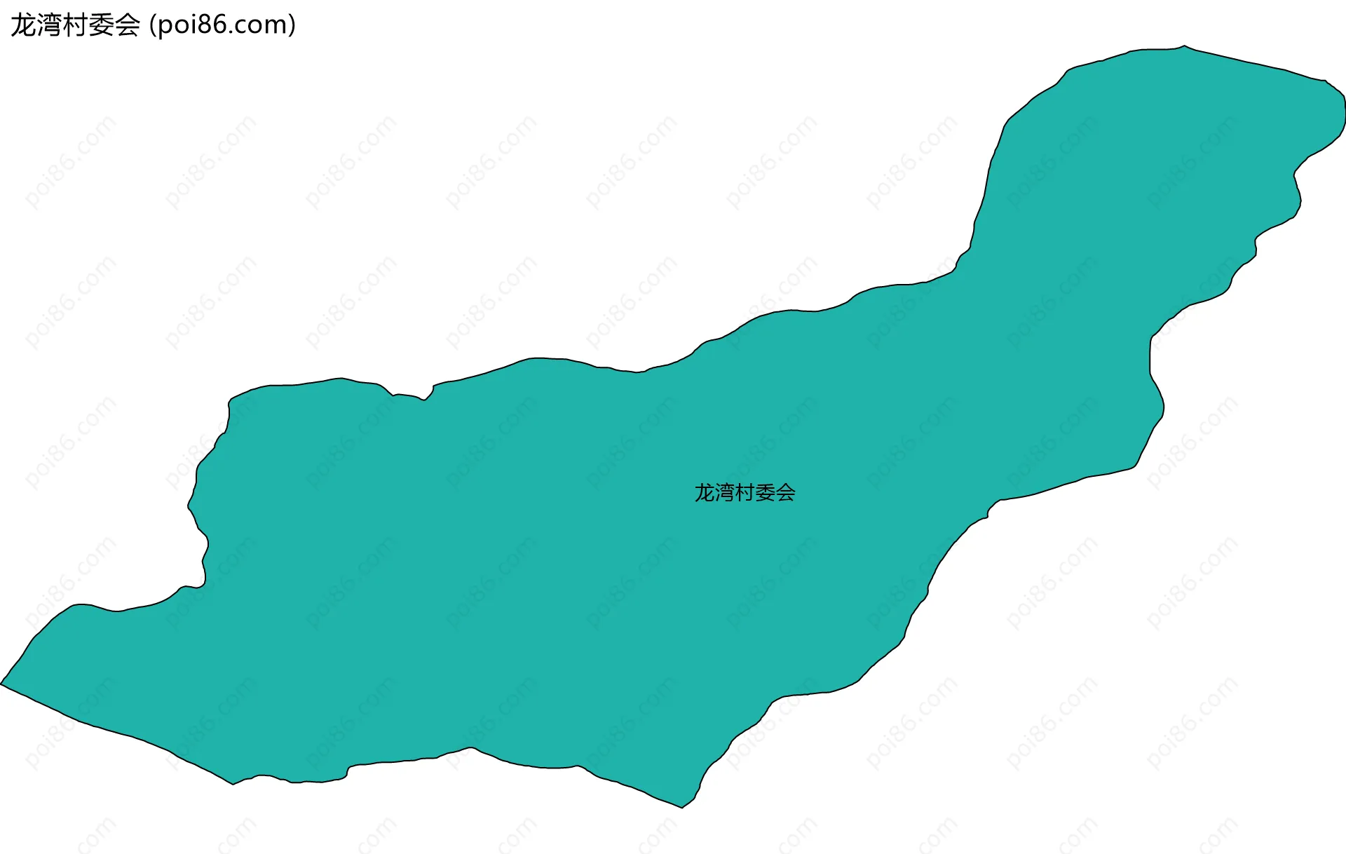 龙湾村委会边界地图