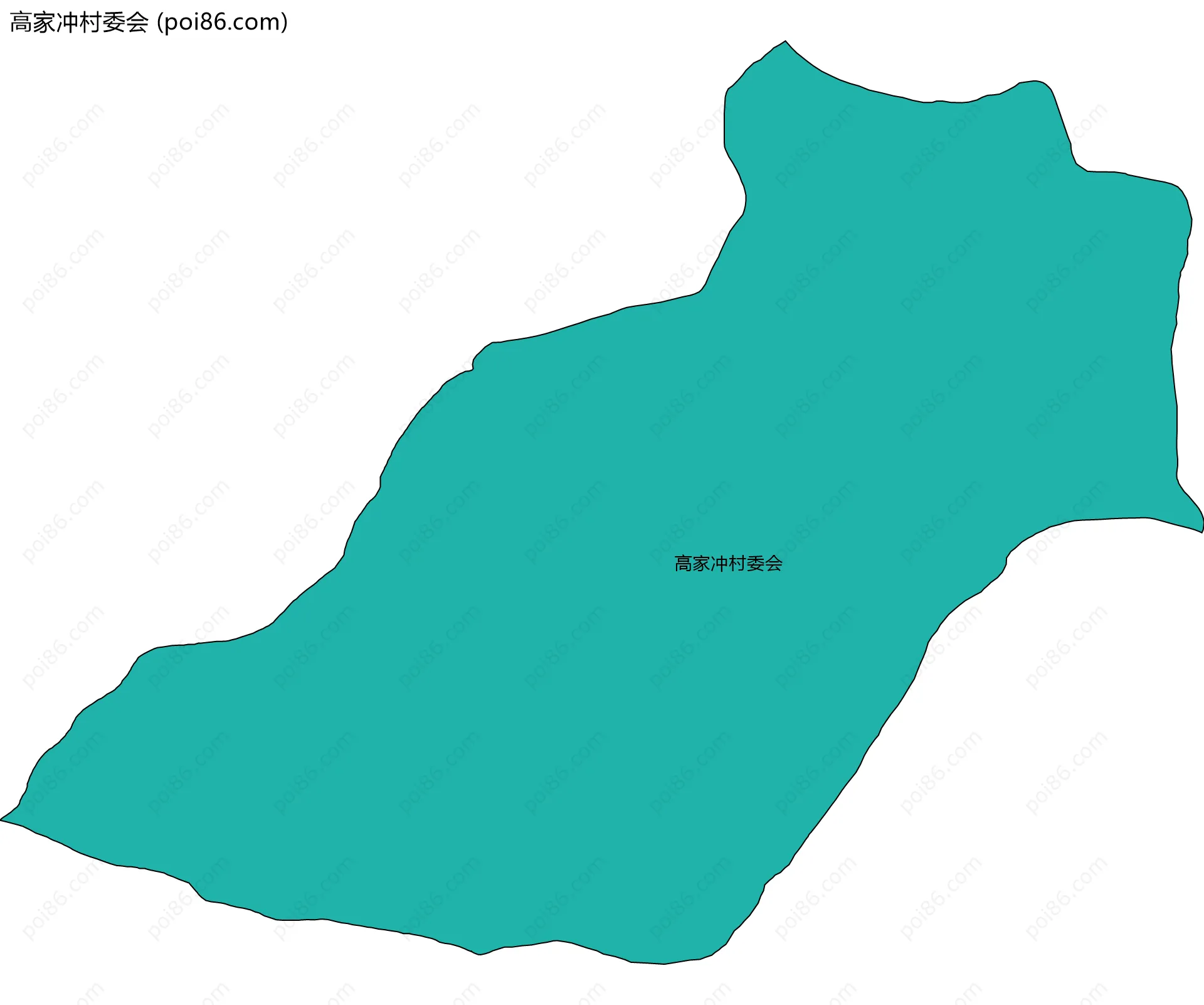 高家冲村委会边界地图
