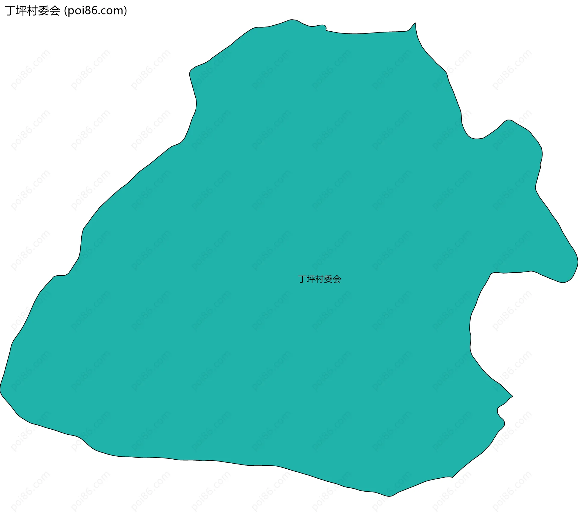 丁坪村委会边界地图