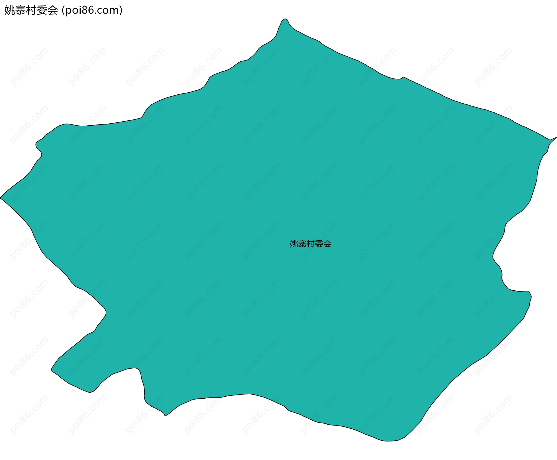 姚寨村委会边界地图