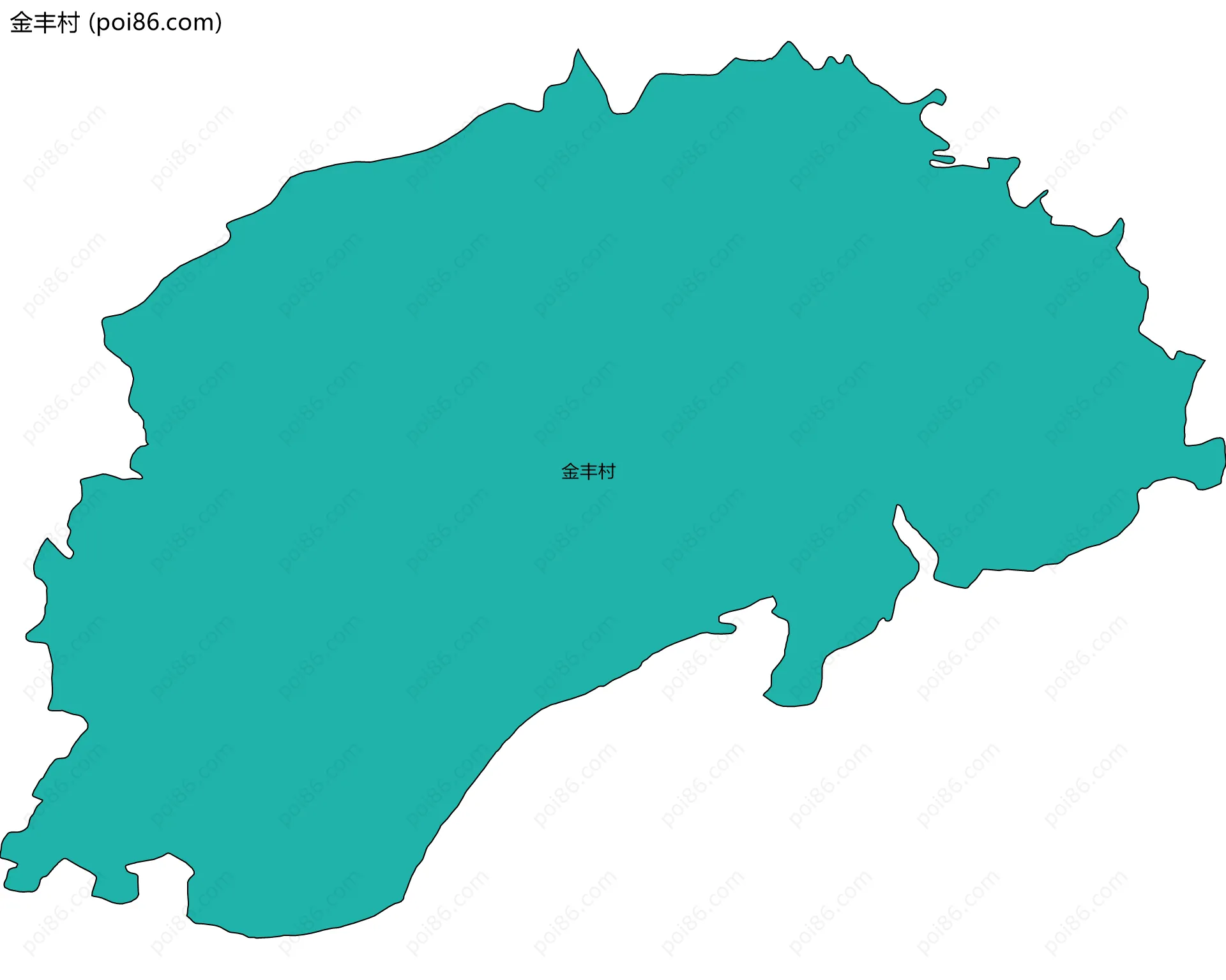 金丰村边界地图