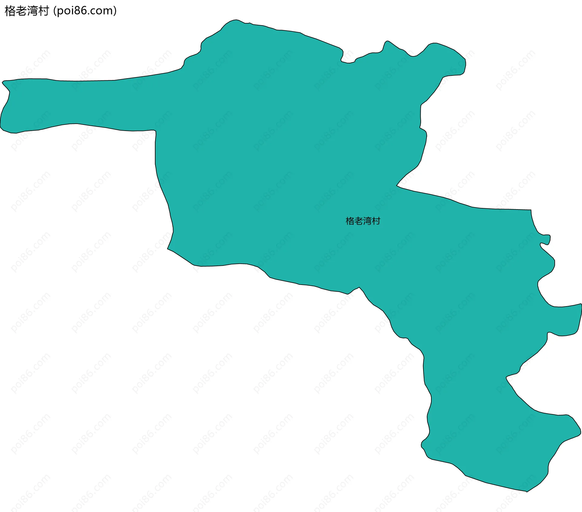 格老湾村边界地图