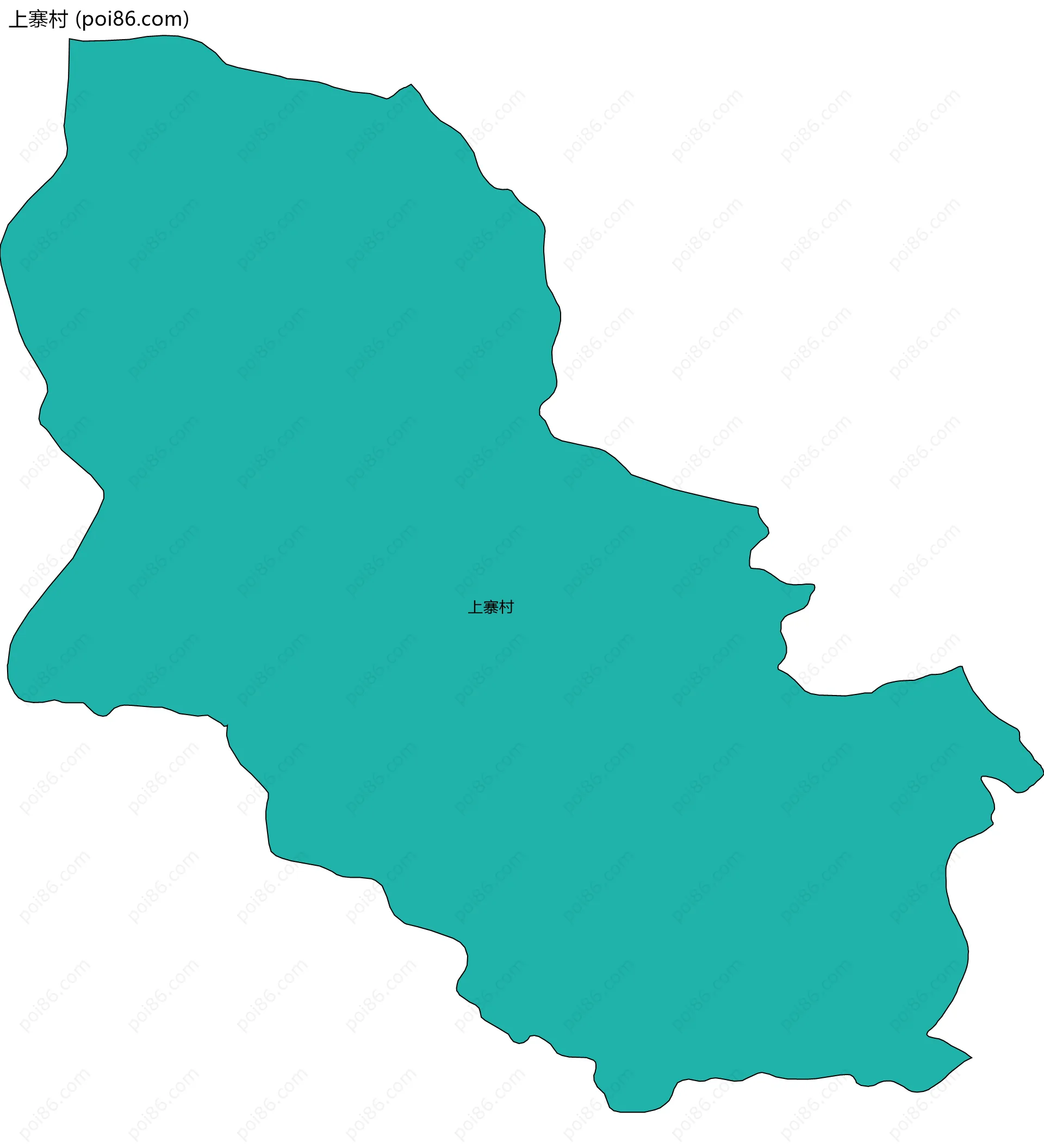 上寨村边界地图