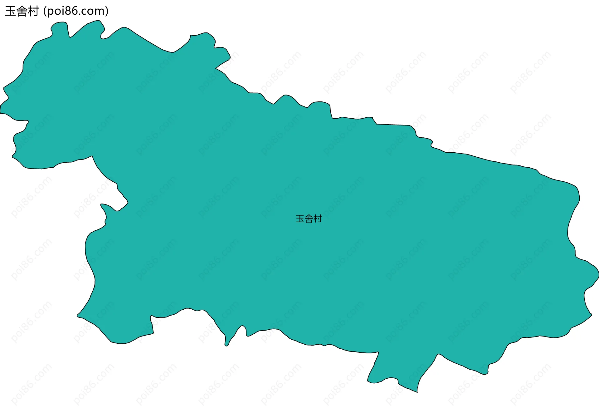 玉舍村边界地图