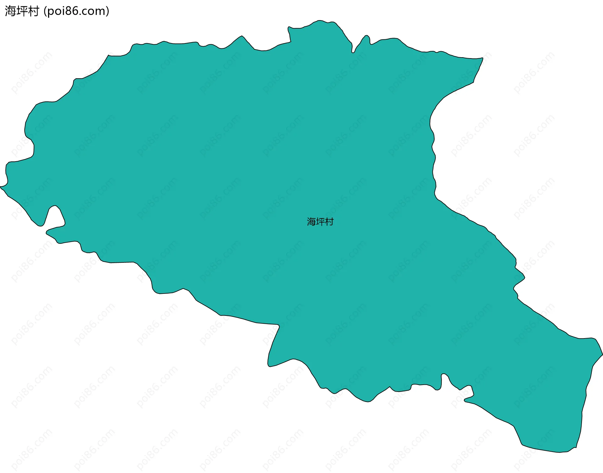 海坪村边界地图