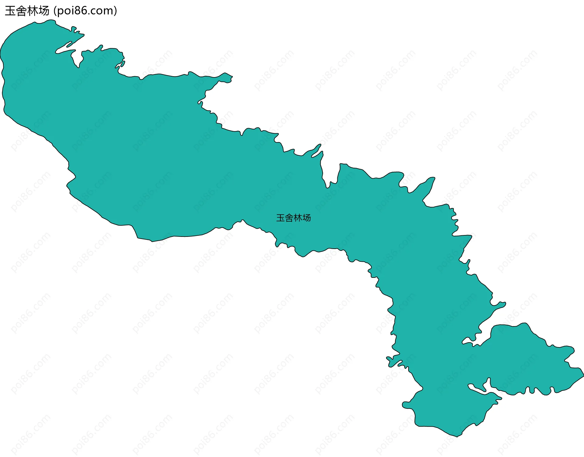 玉舍林场边界地图