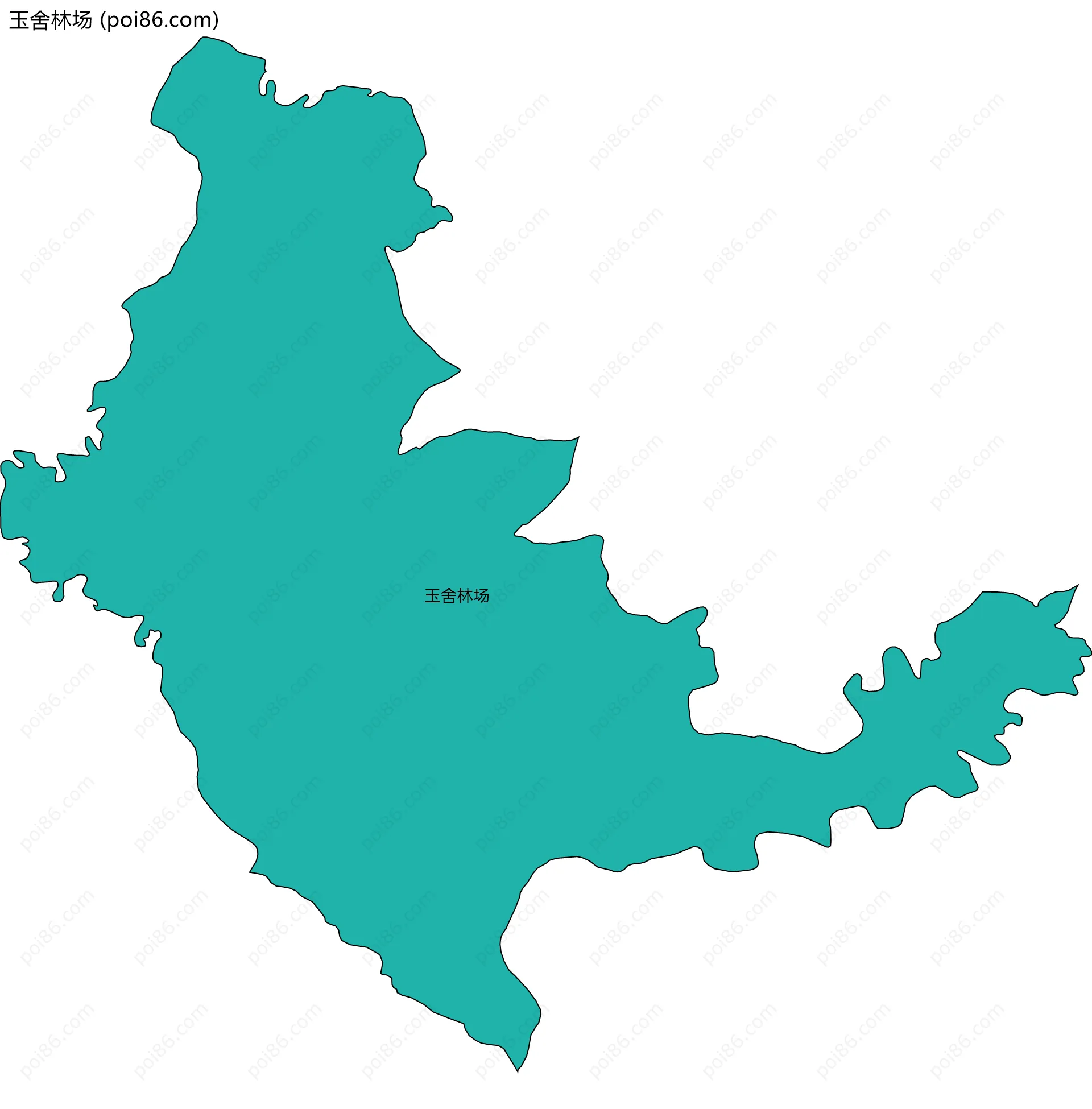 玉舍林场边界地图