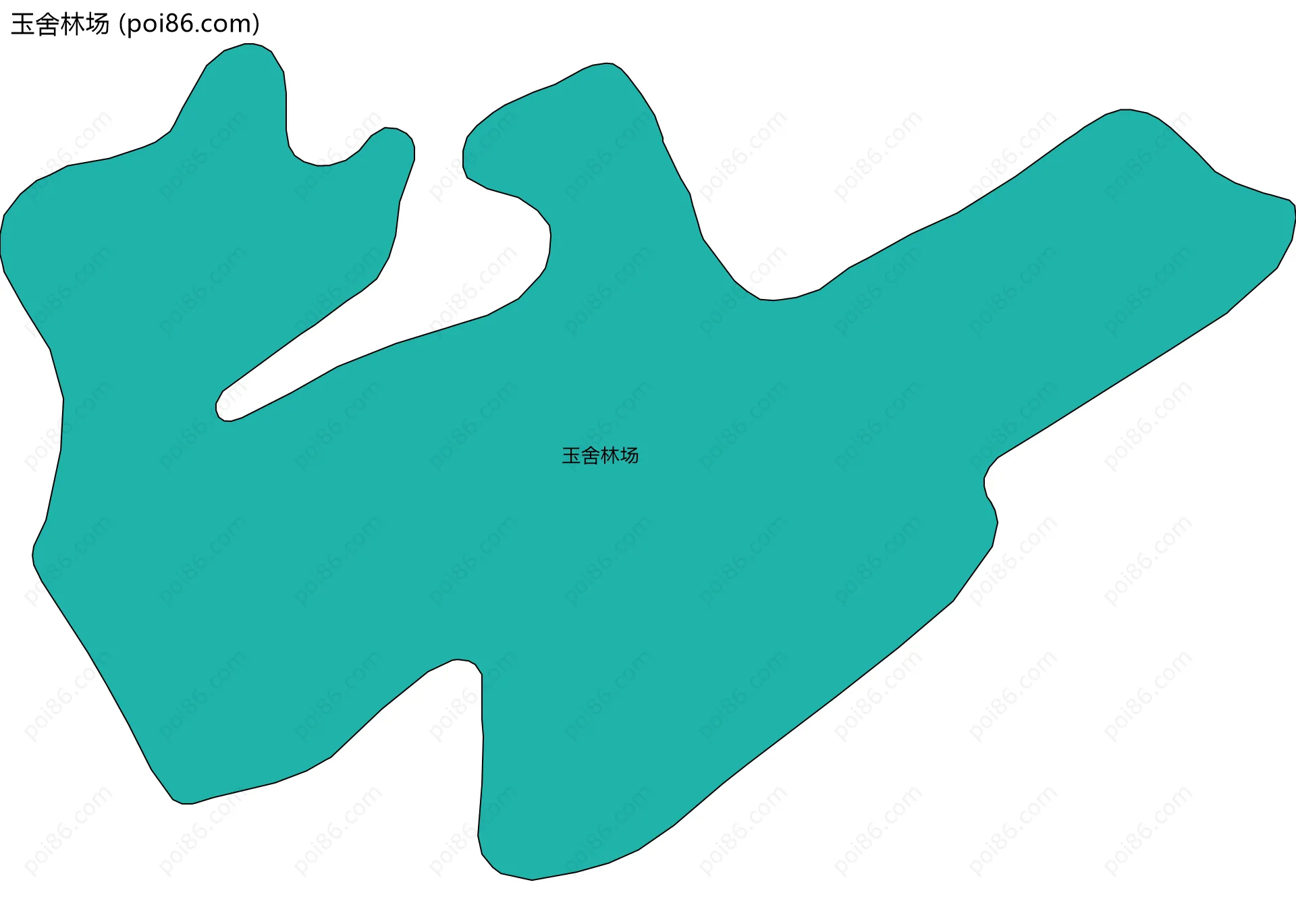 玉舍林场边界地图