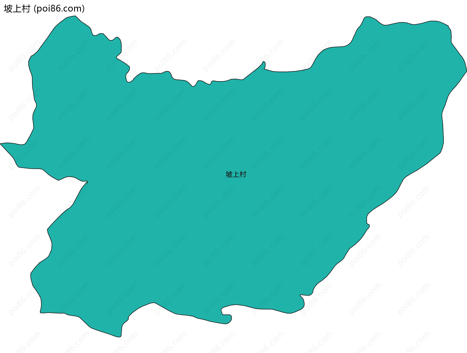 坡上村边界地图