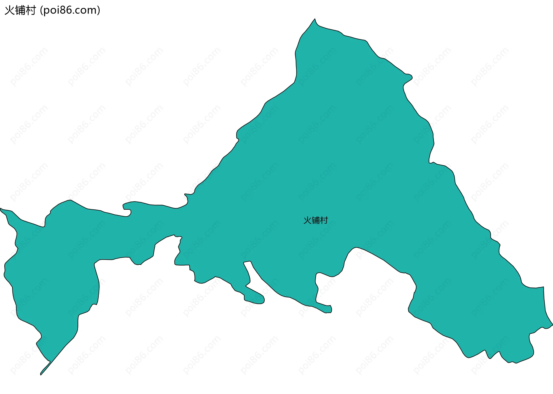 火铺村边界地图