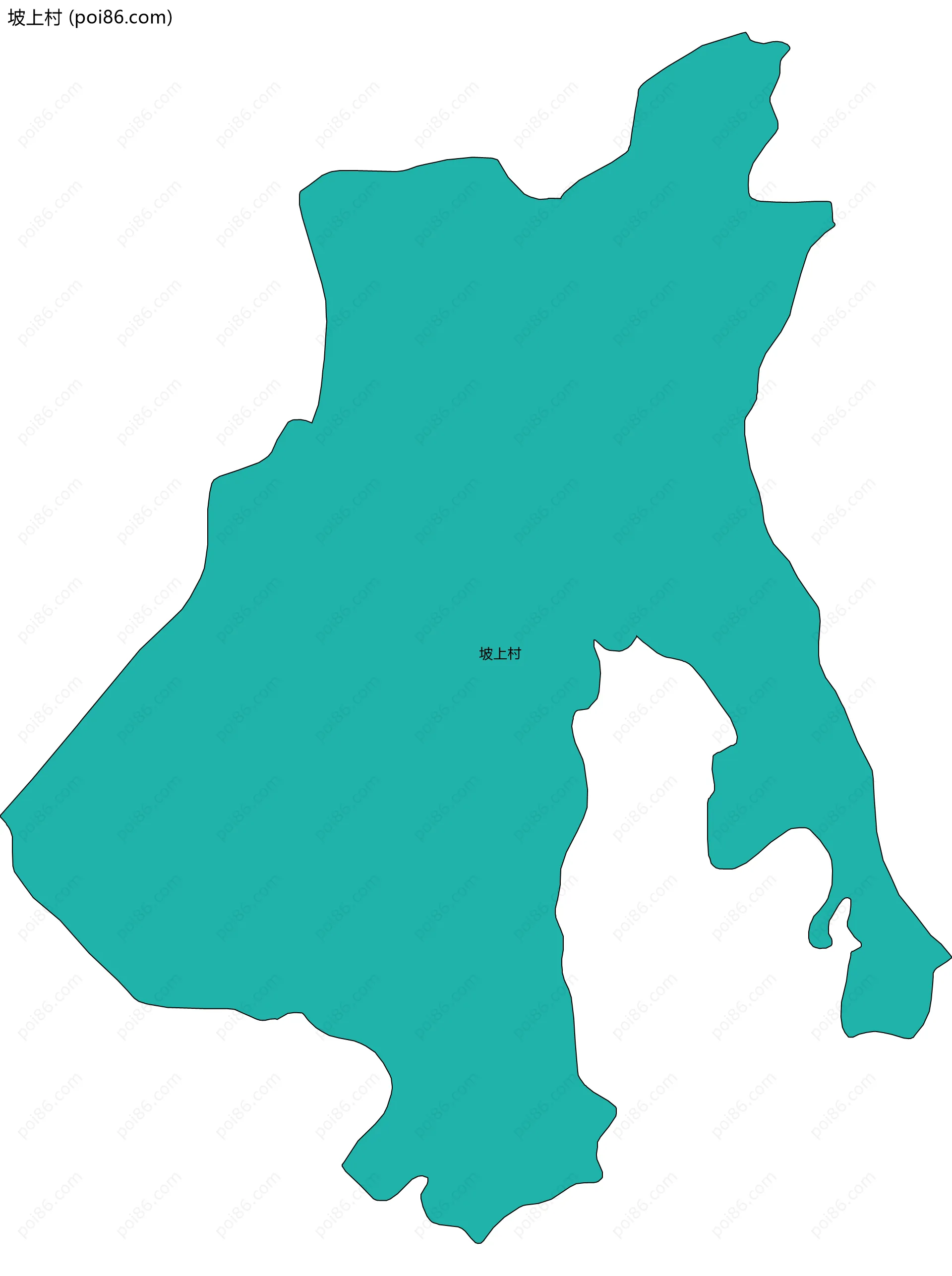 坡上村边界地图