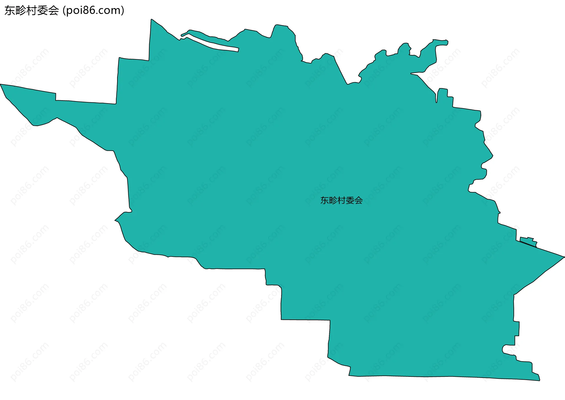 东畛村委会边界地图