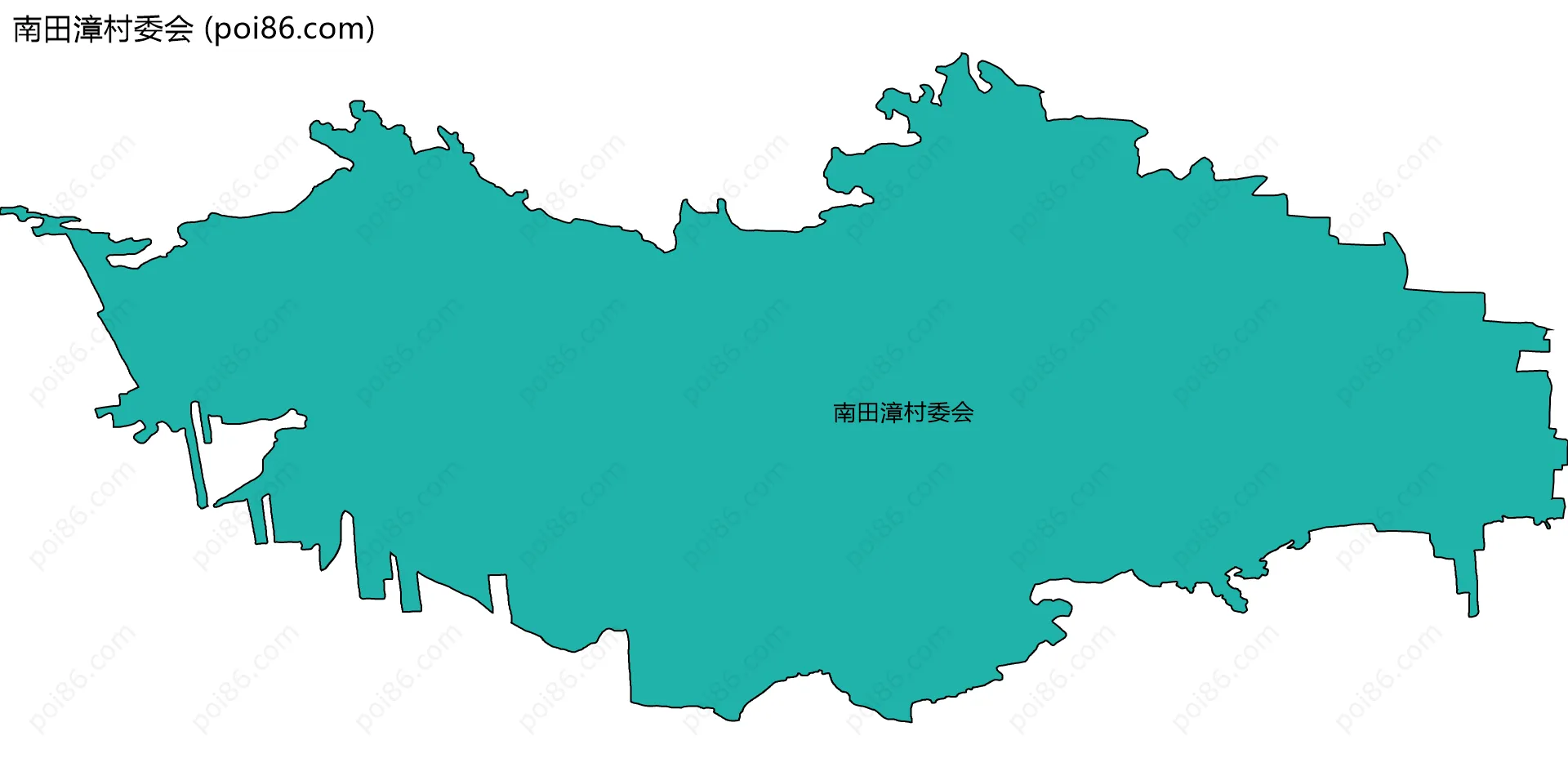 南田漳村委会边界地图