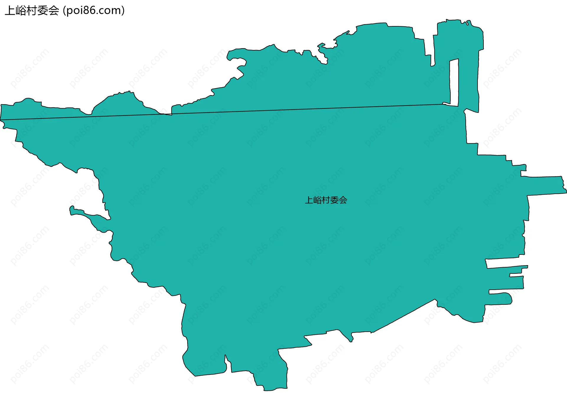 上峪村委会边界地图