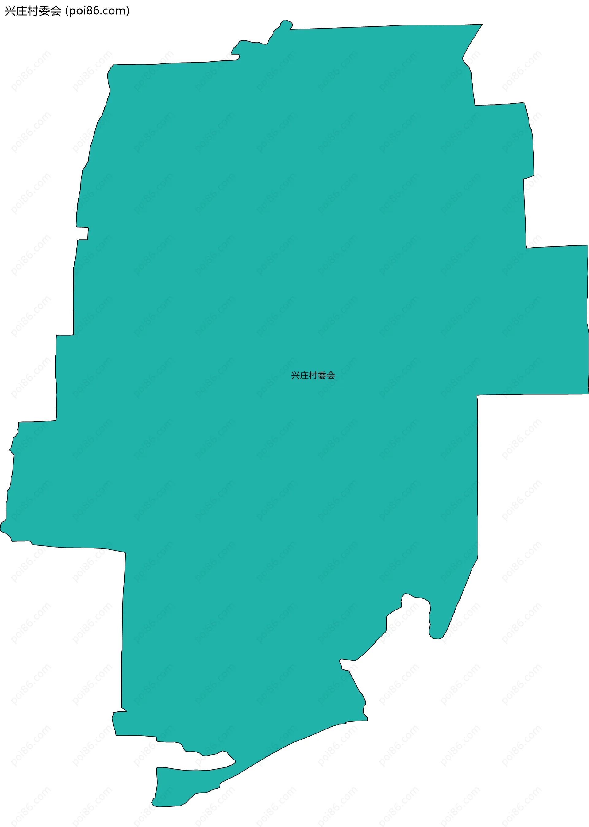 兴庄村委会边界地图