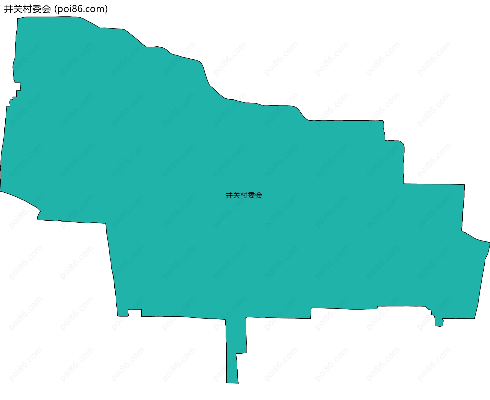 井关村委会边界地图