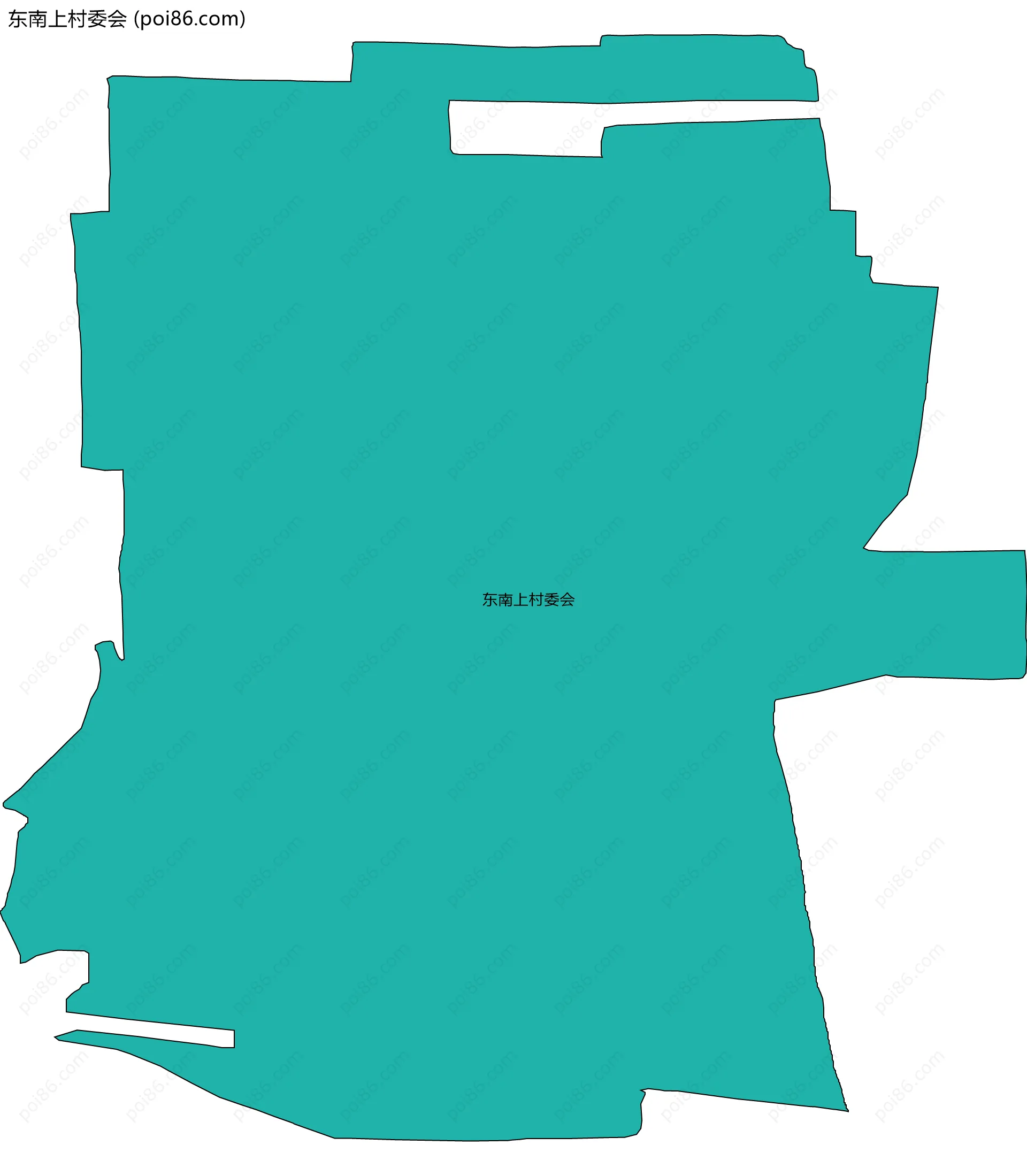 东南上村委会边界地图