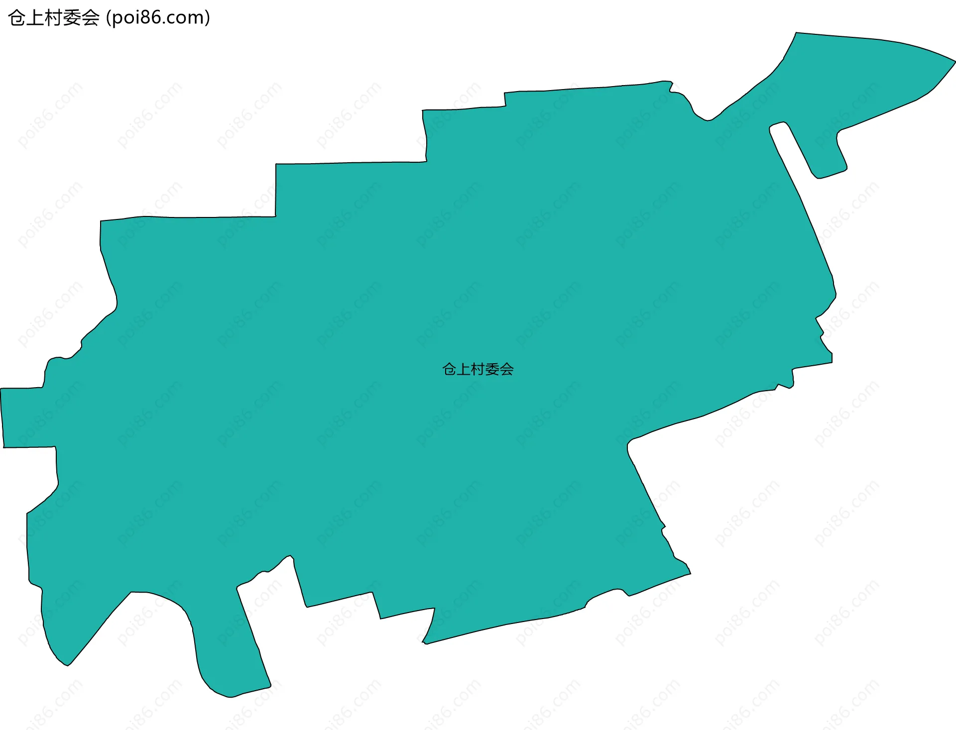仓上村委会边界地图