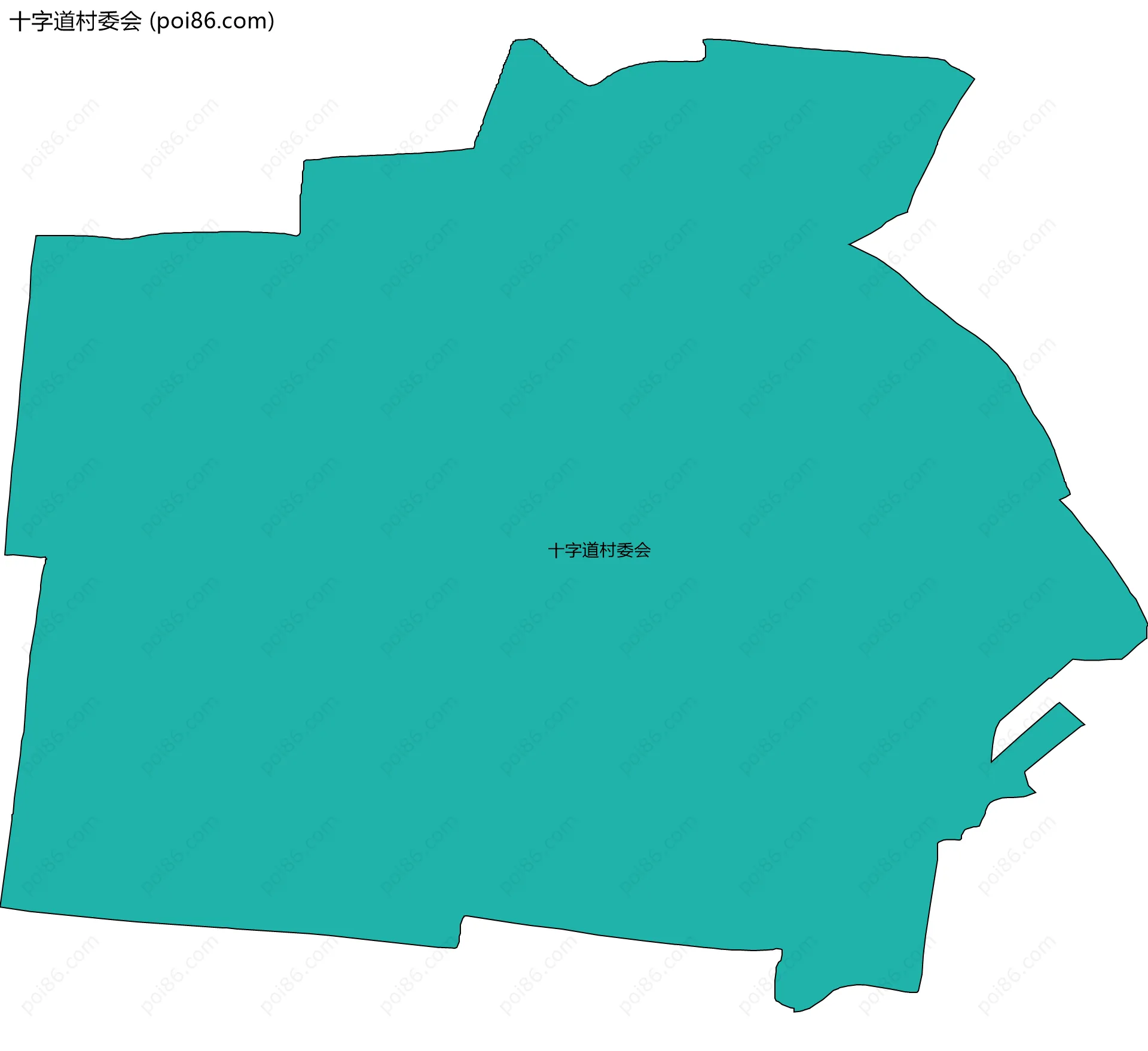 十字道村委会边界地图
