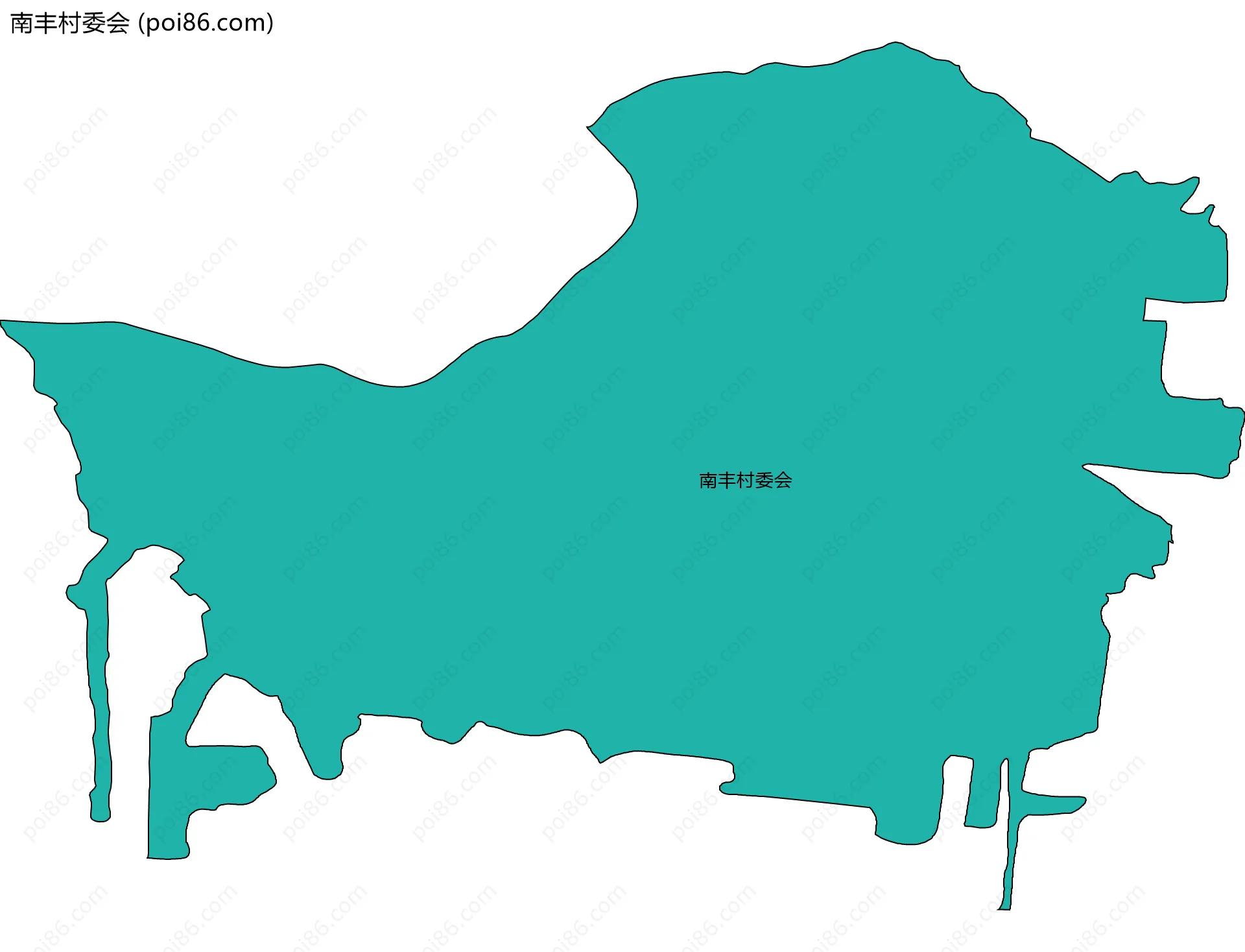 南丰村委会边界地图