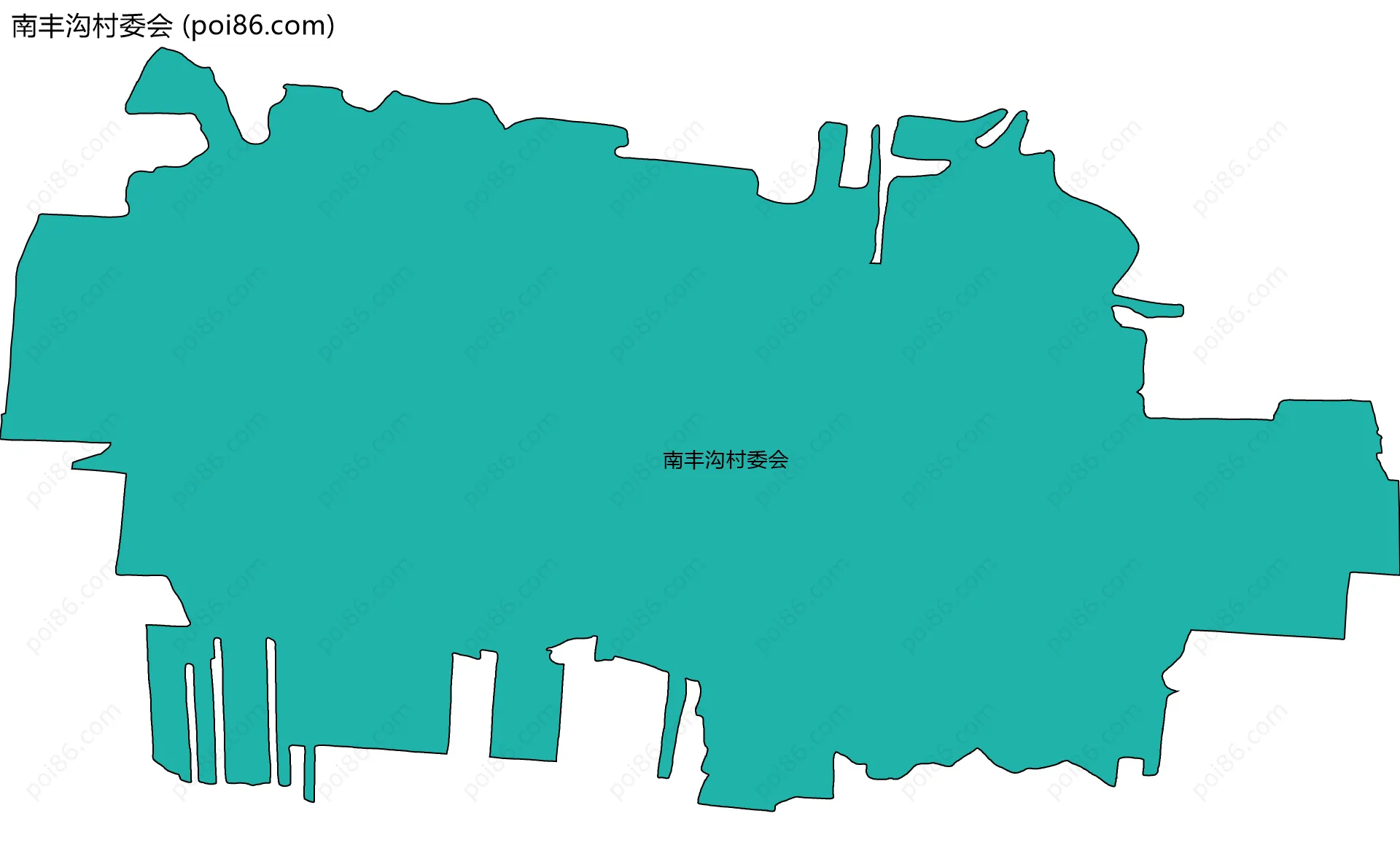 南丰沟村委会边界地图