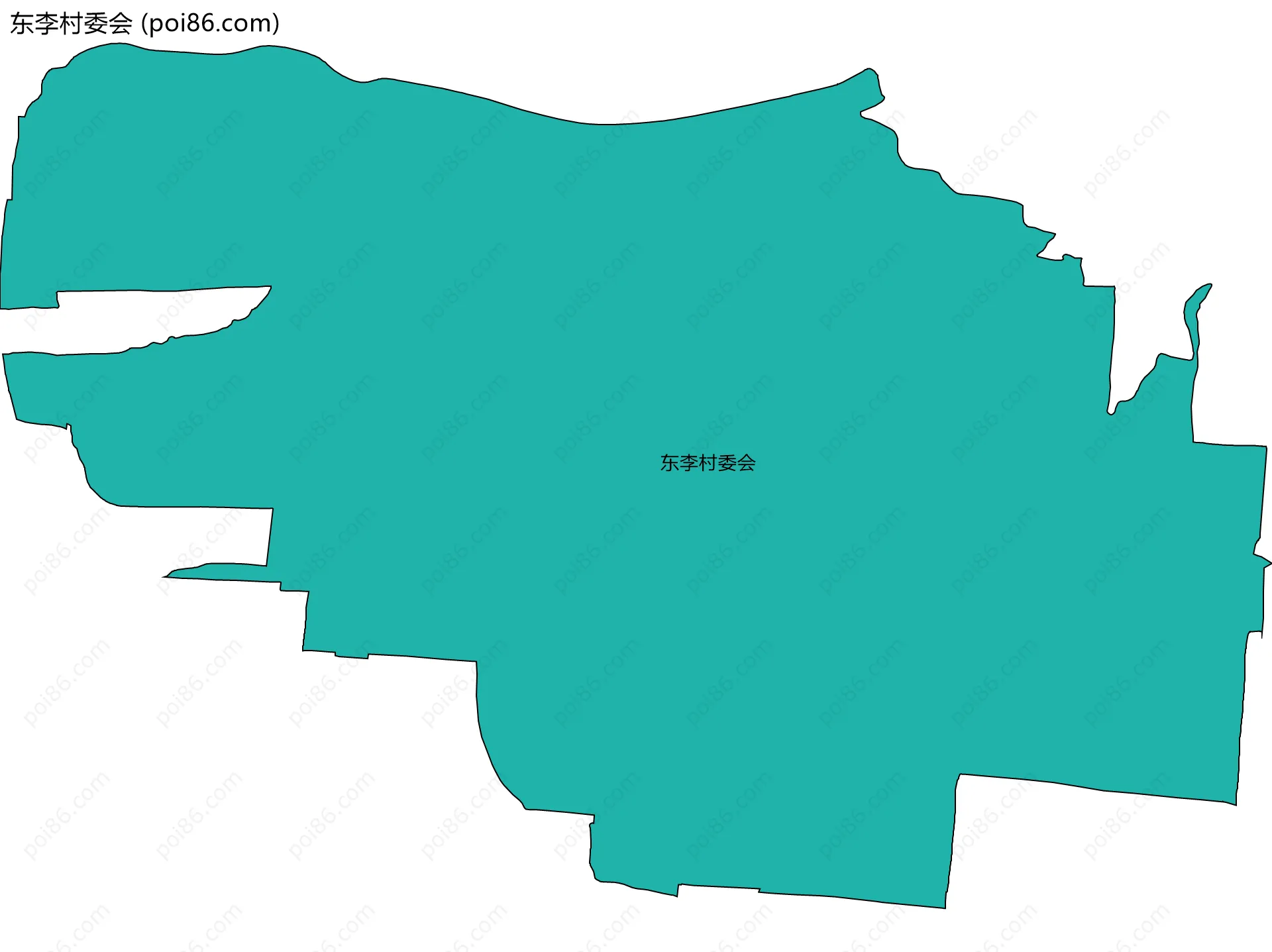 东李村委会边界地图