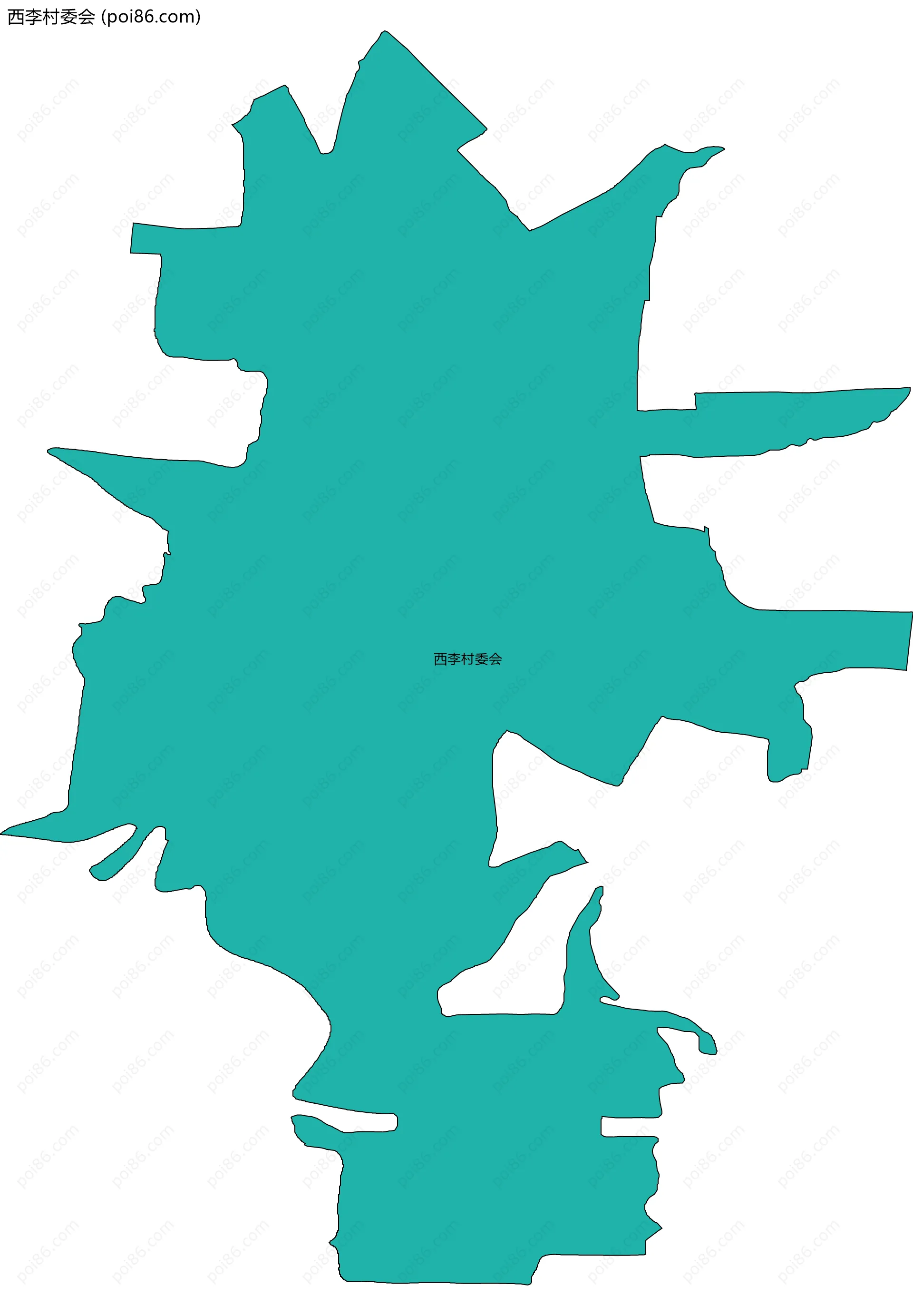 西李村委会边界地图