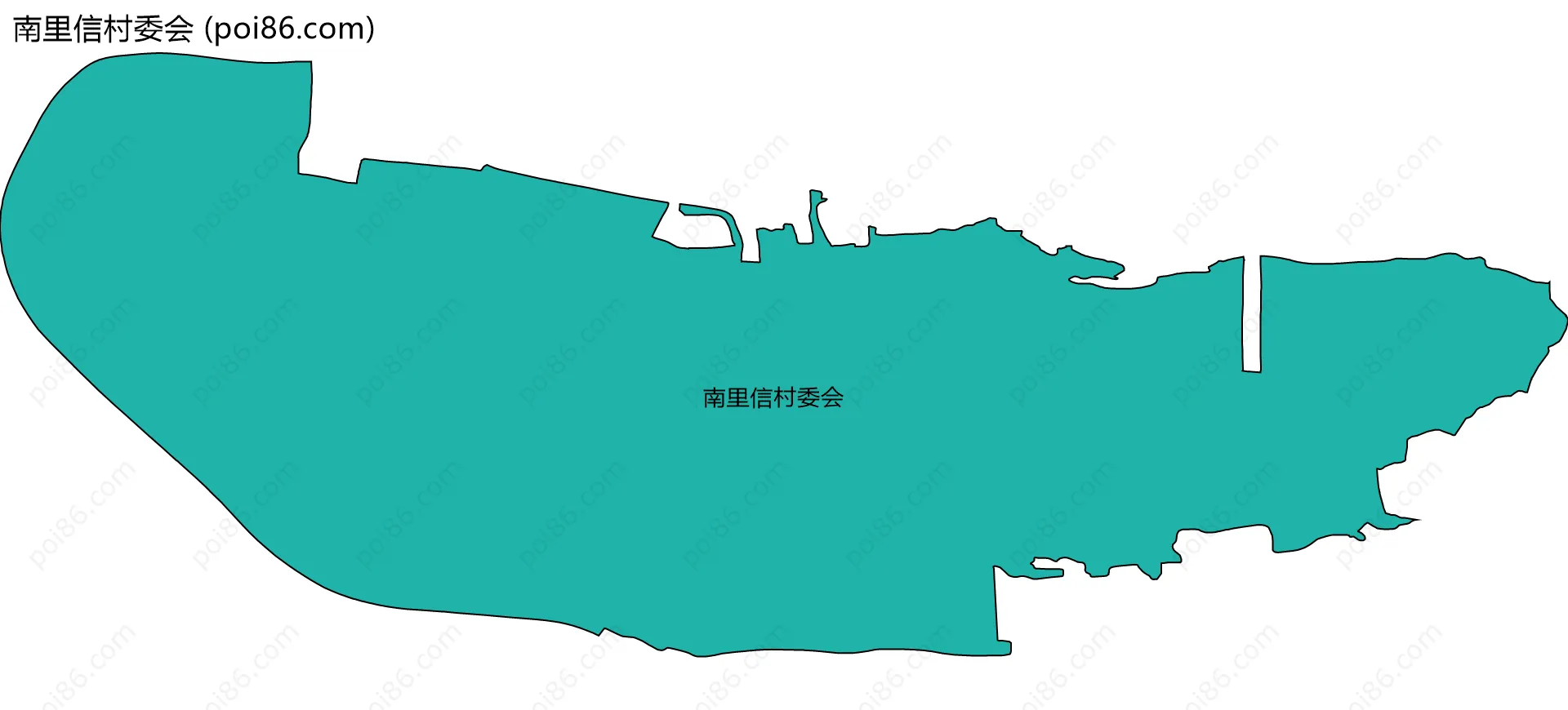 南里信村委会边界地图